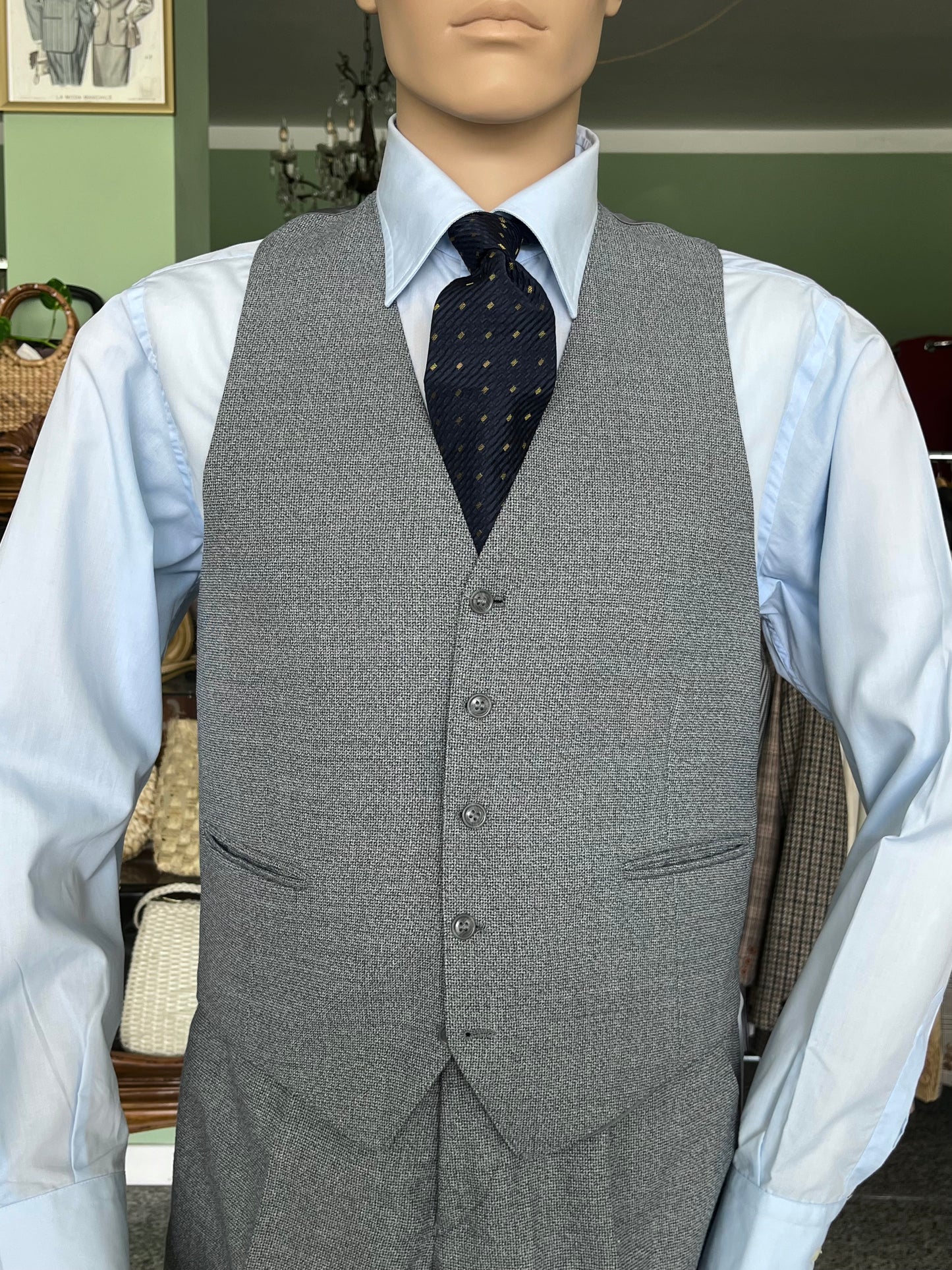 Completo tre pezzi anni '70 tg. 48