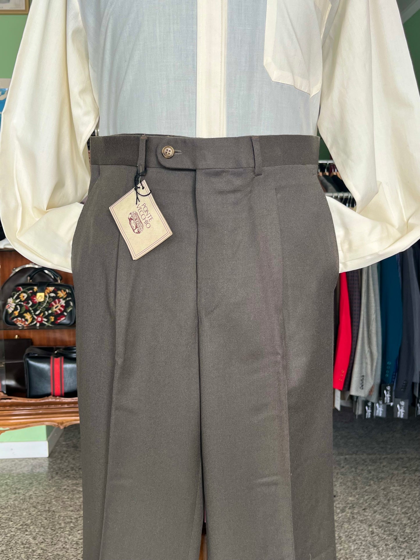 Calzoni anni ‘80 flanella NOS tg. 48