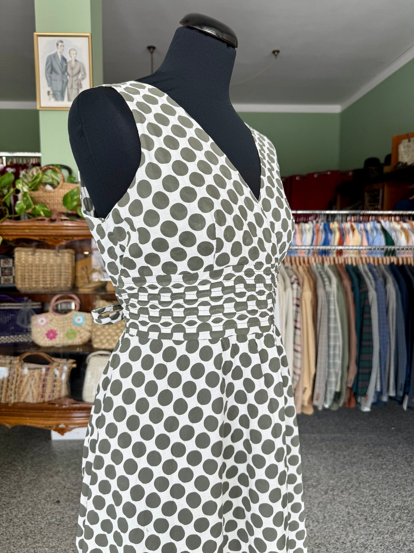 Abito a pois in cotone - TG. 40/42