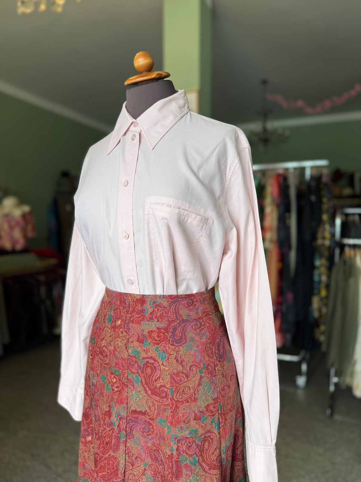 Camicia rosa in 100% cotone - TG. 44 circa