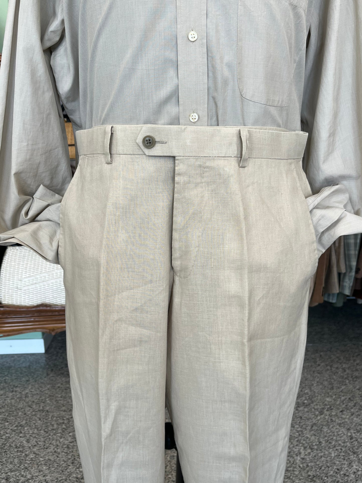 Completo in lino tg. 48