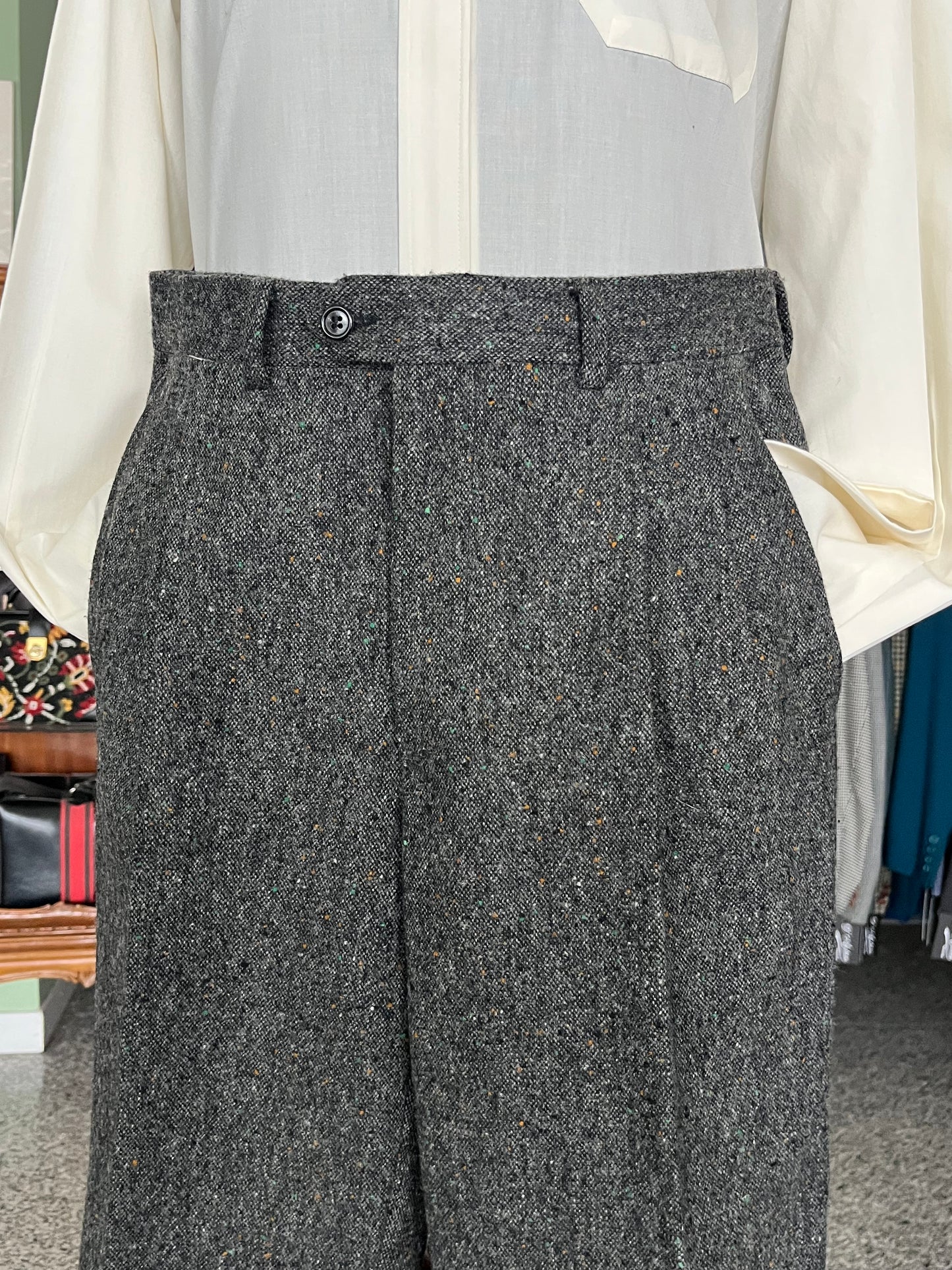 Calzoni anni ‘80 tweed tg. 48