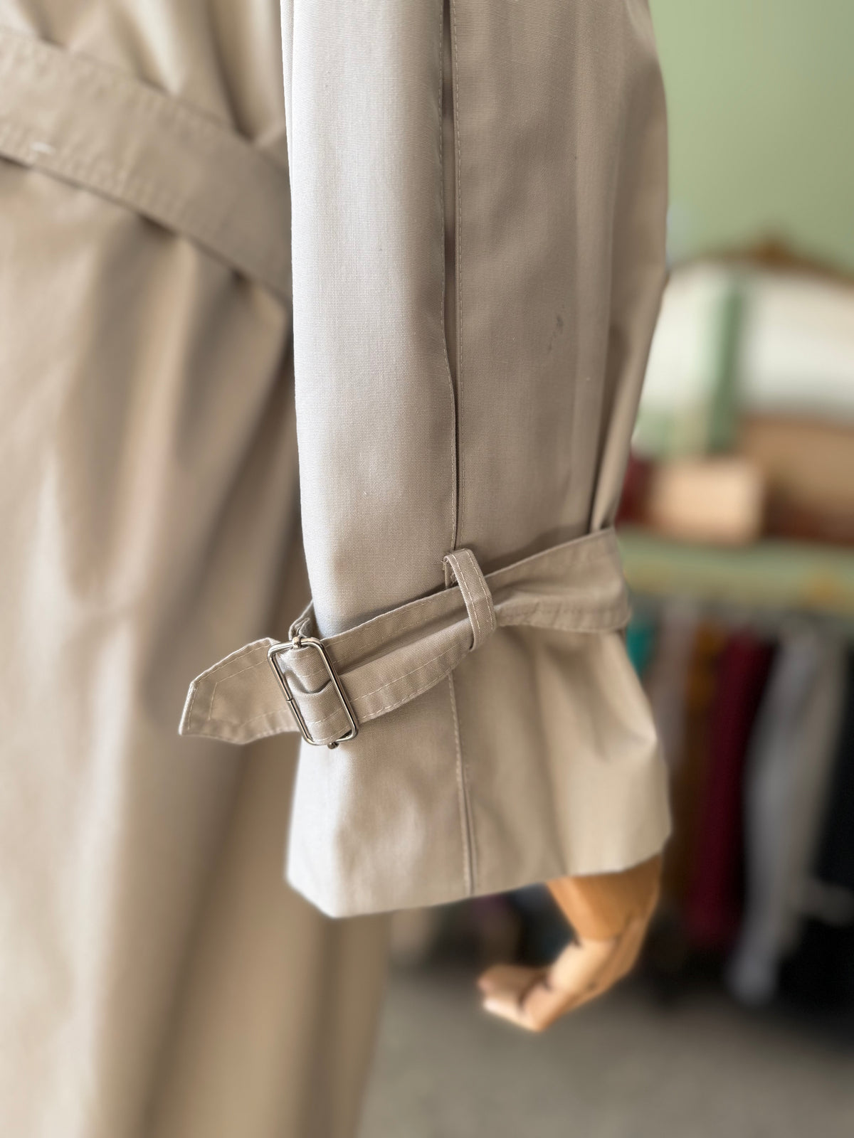 Trench anni ‘80 beige con cinturino - TG. 46-48-50
