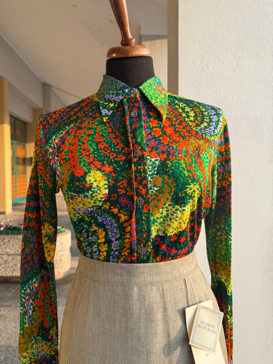 Camicia anni ‘70 optical - TG. 38/40