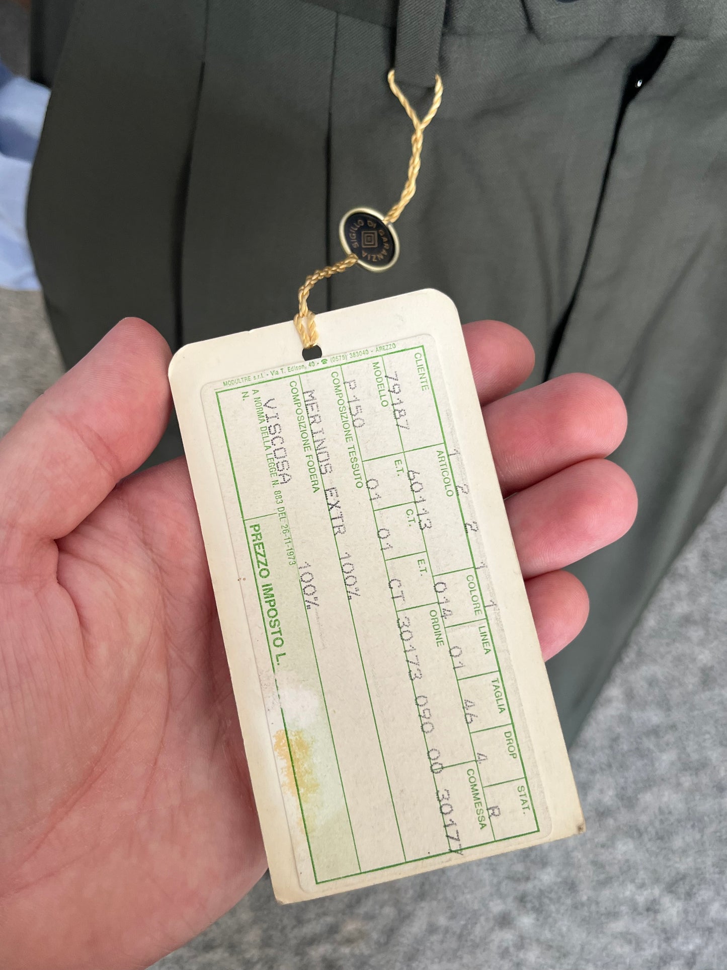 Calzoni anni ‘80 NOS tg. 46