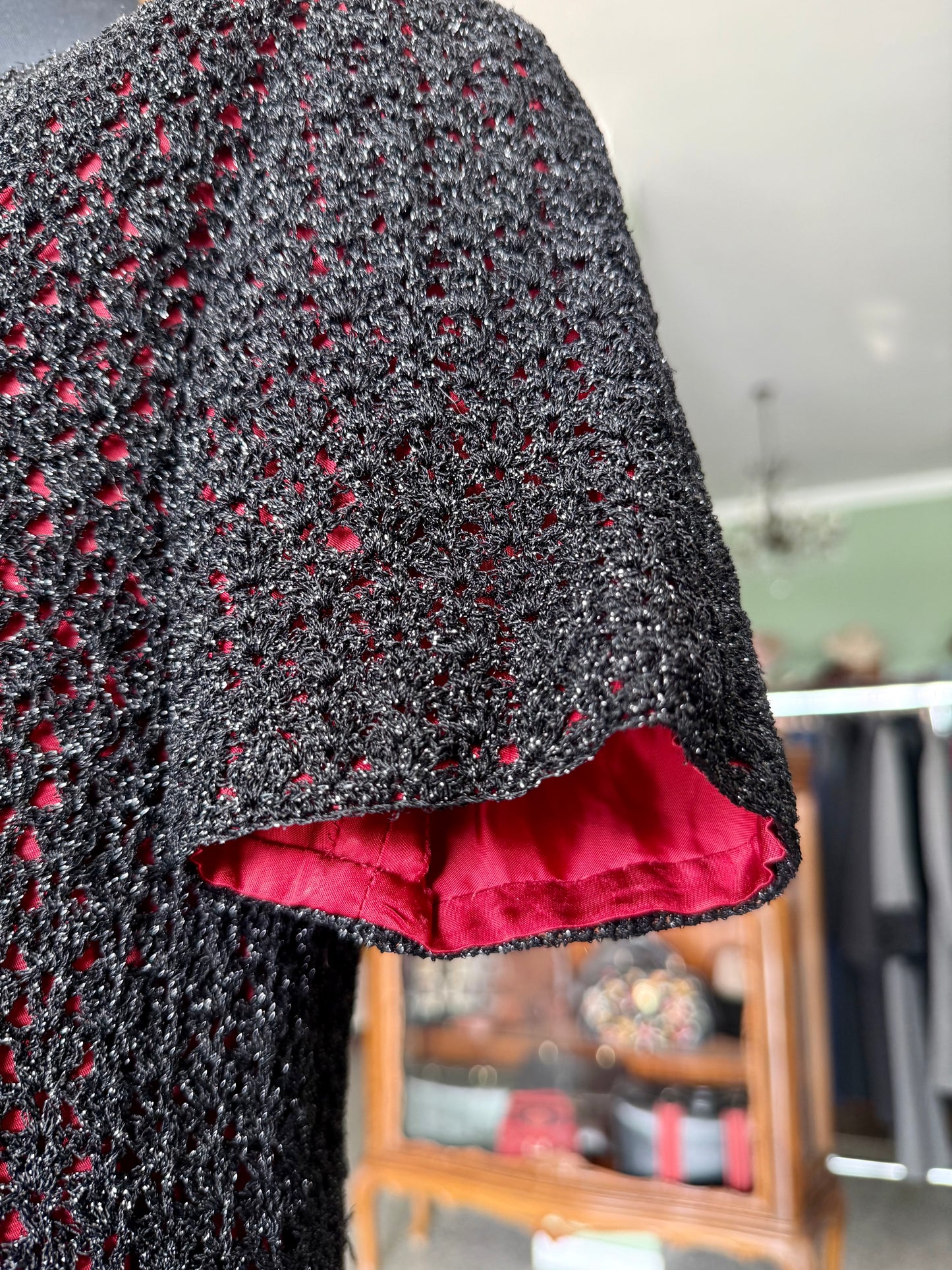 Abito anni ‘60 rosso e nero - TG. 42