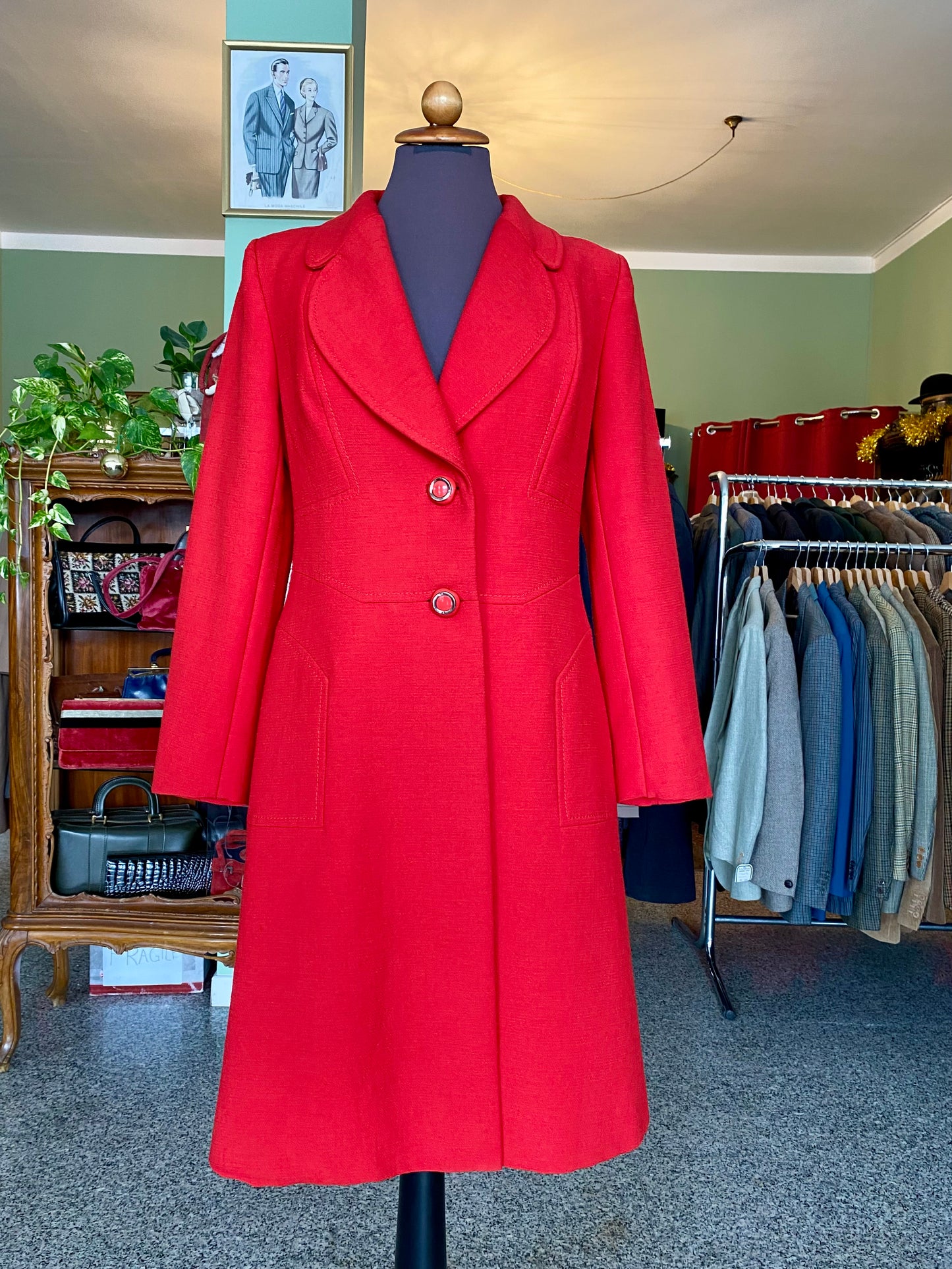 Cappotto rosso anni ‘60 Cori - TG. 38