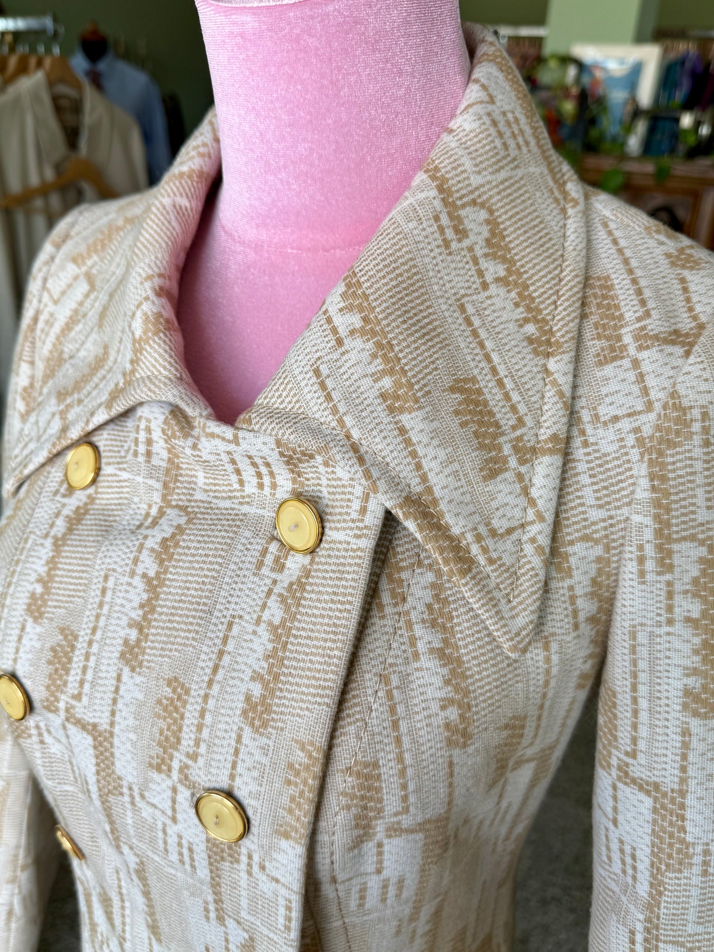 Cappottino anni ‘70 optical bon ton - TG. 38/40