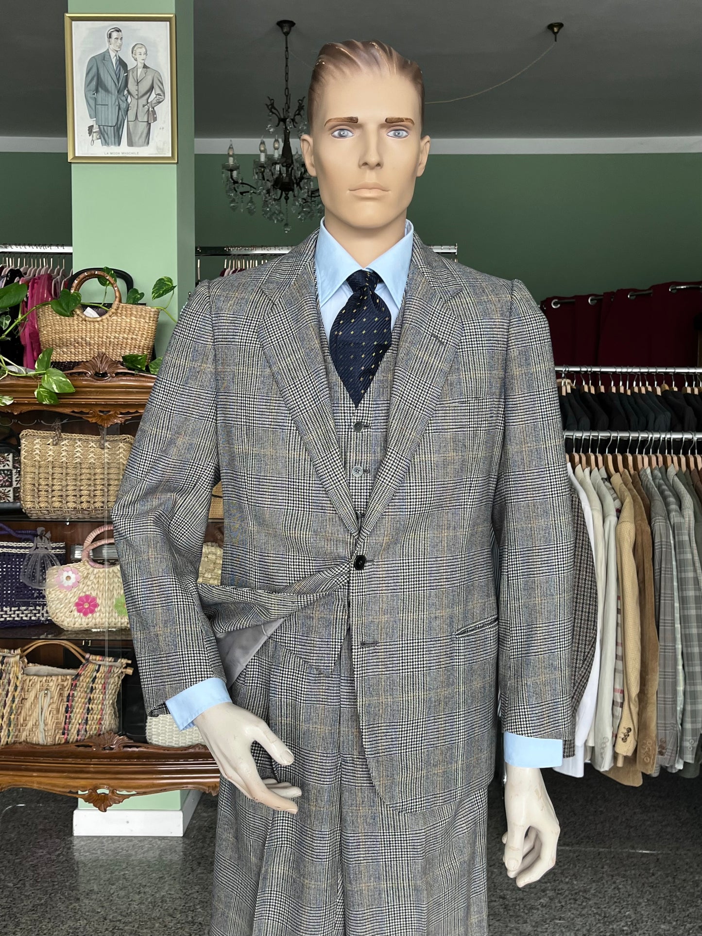 Completo anni ‘50 tre pezzi tg. 48-50