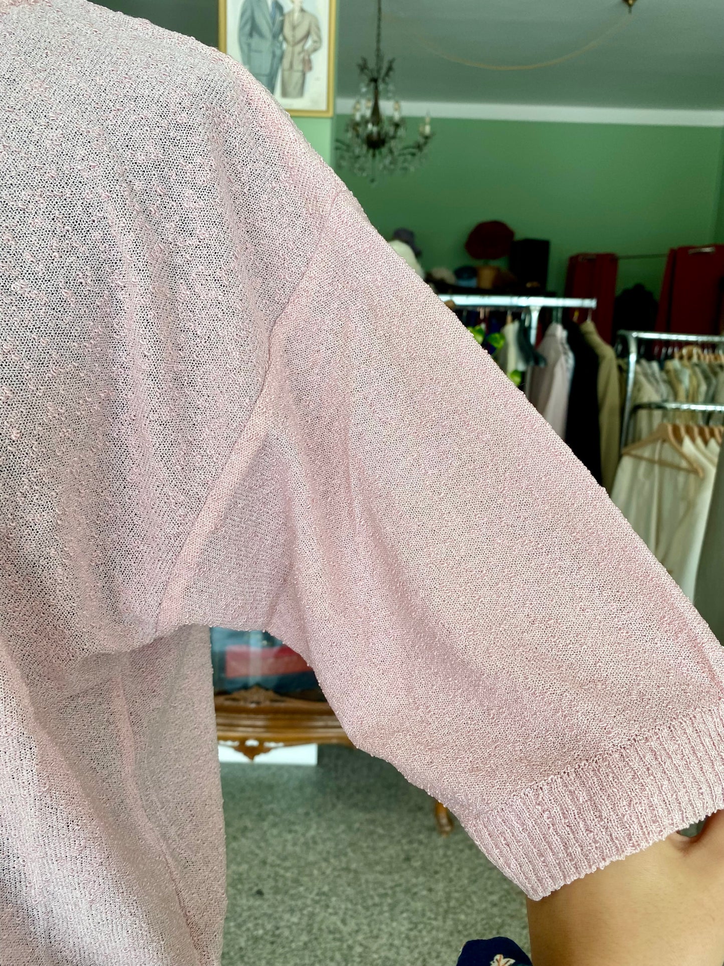 Blusa in maglina rosa pastello - TG. 44/46 circa