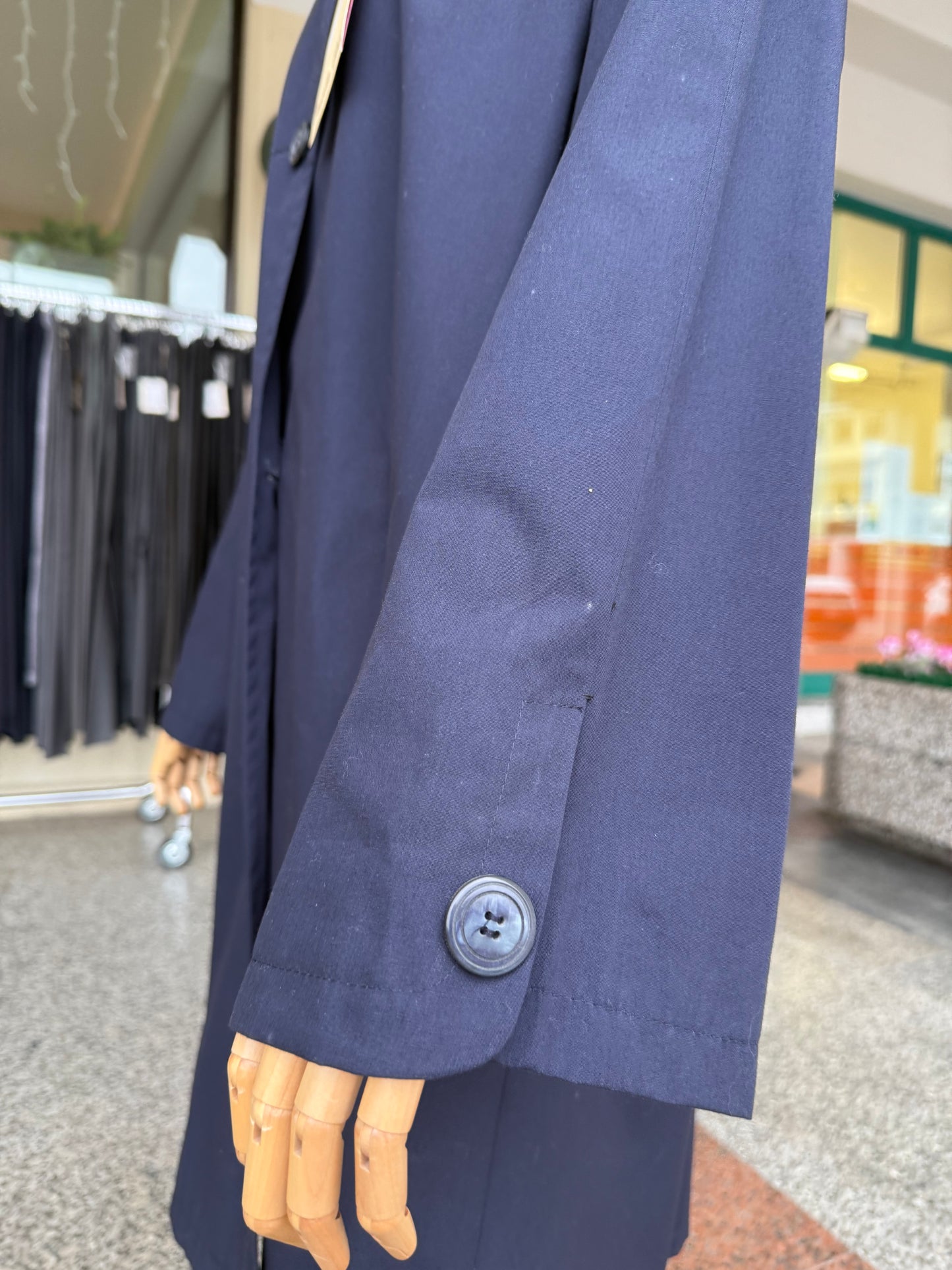 Trench anni ‘80 blu navy - TG. 50/52