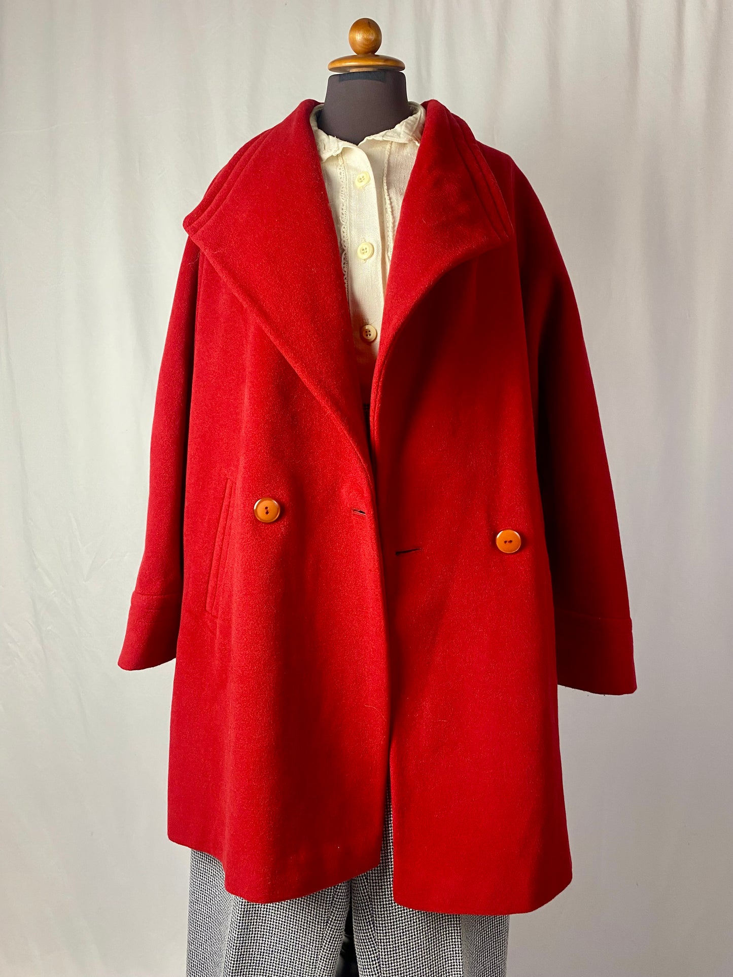 Cappotto rosso anni ‘80 - TG. Ok da 48 in su - guarda le misure