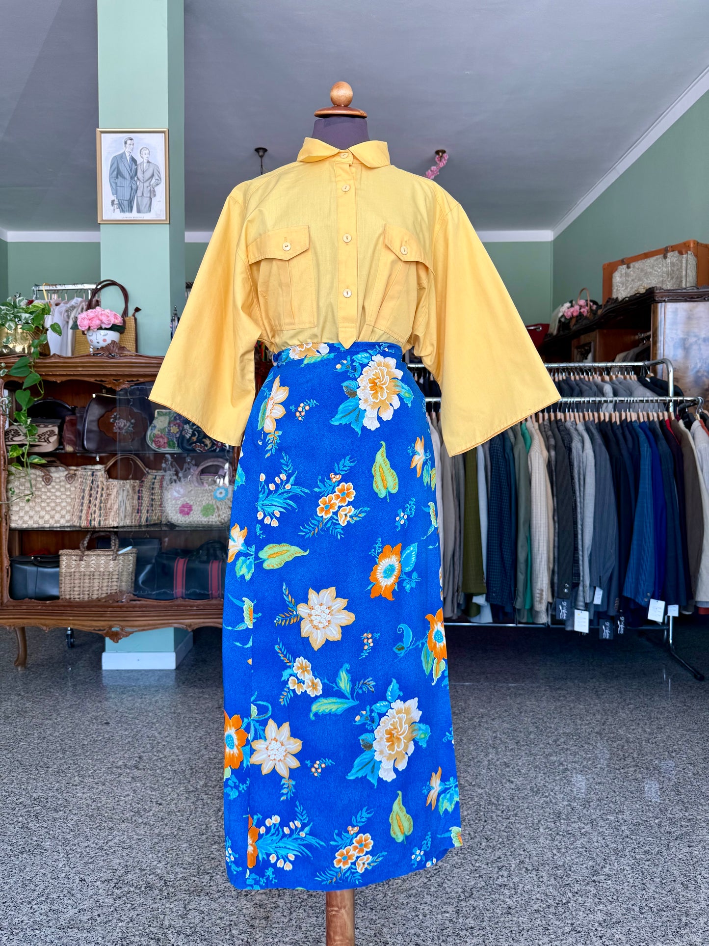 Camicia anni ‘70 gialla - TG. 48/50