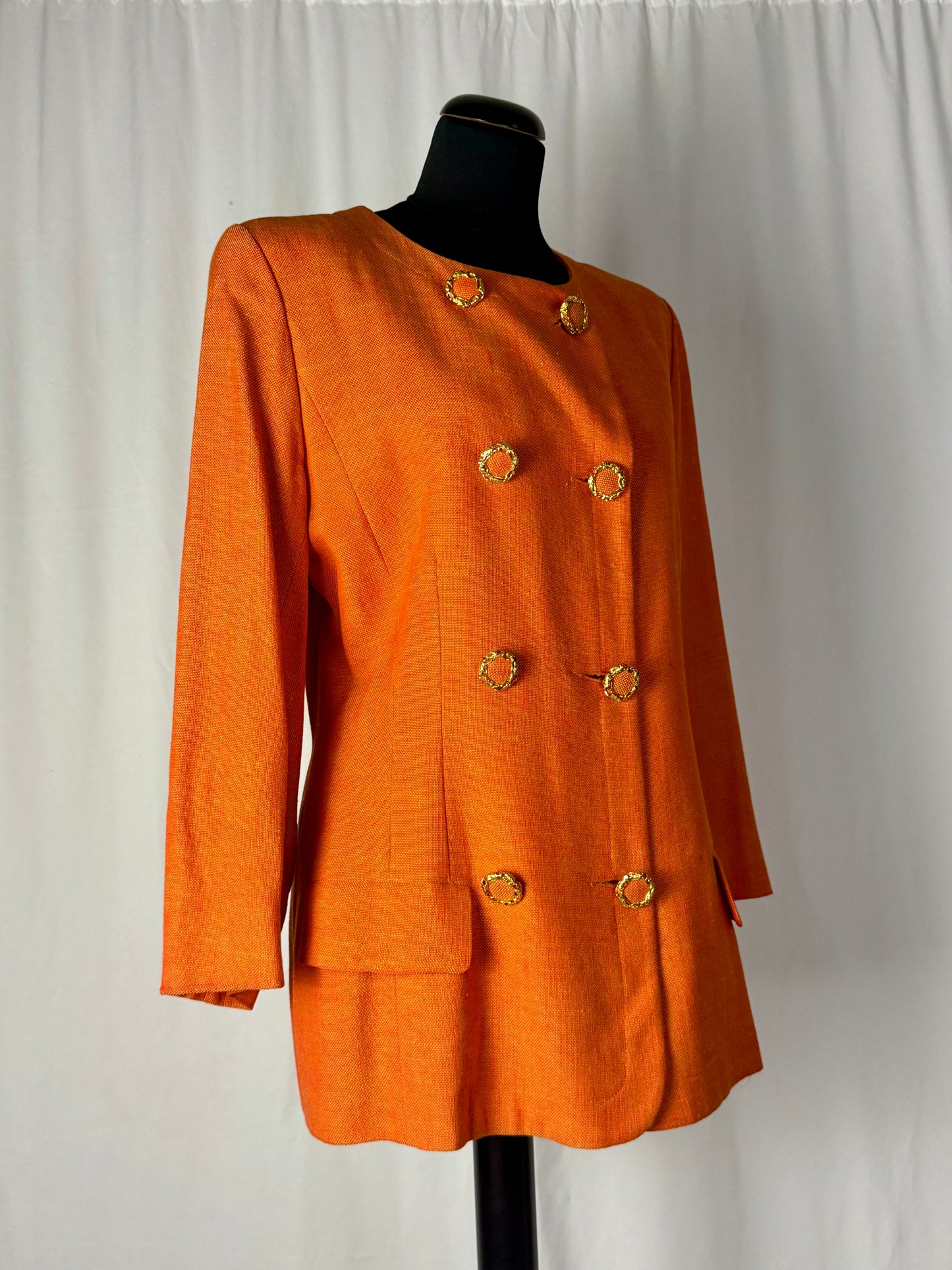 Tailleur arancione anni ‘80/‘90 - TG. 42/44