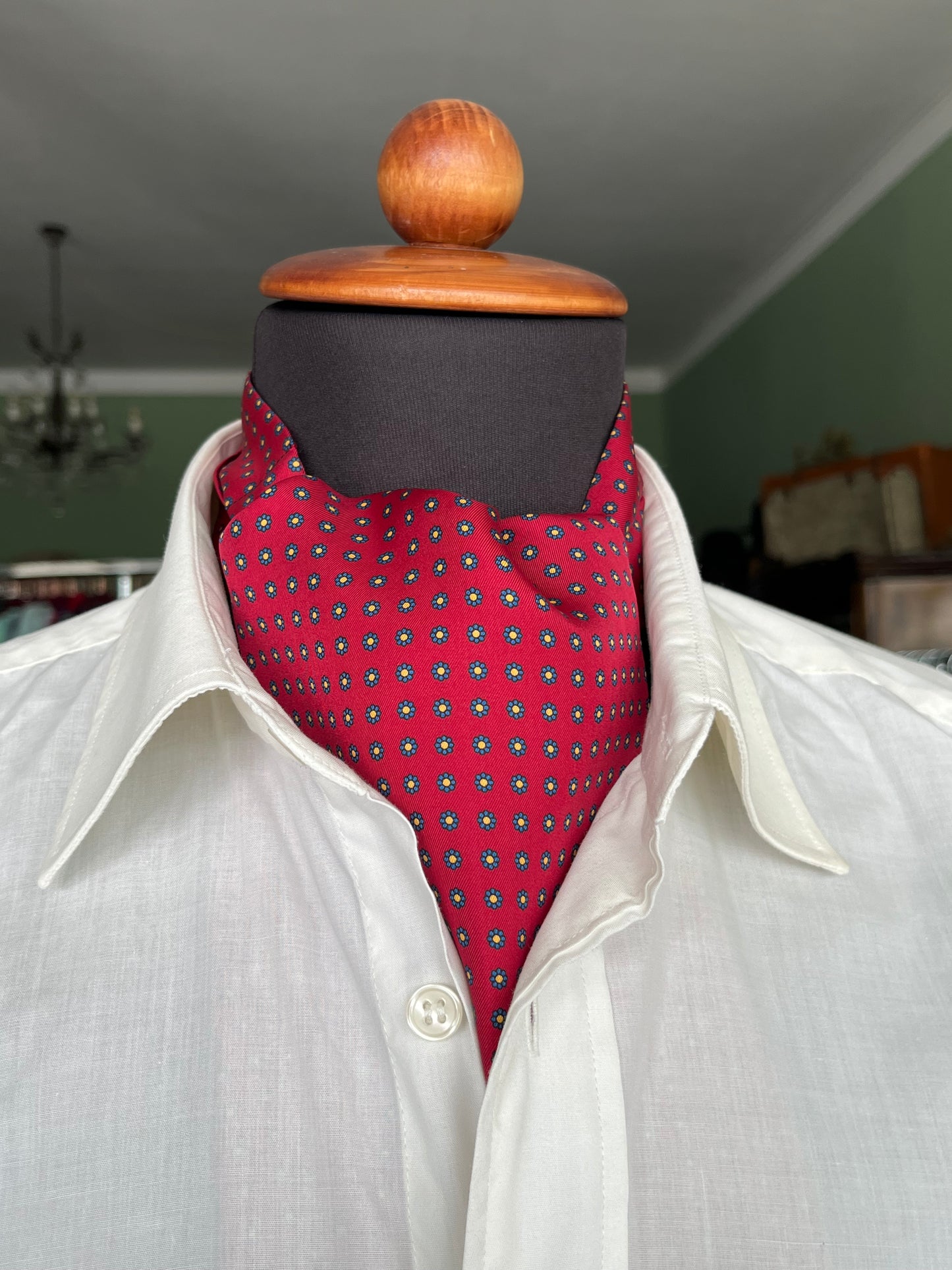 Ascot seta micro-fantasia