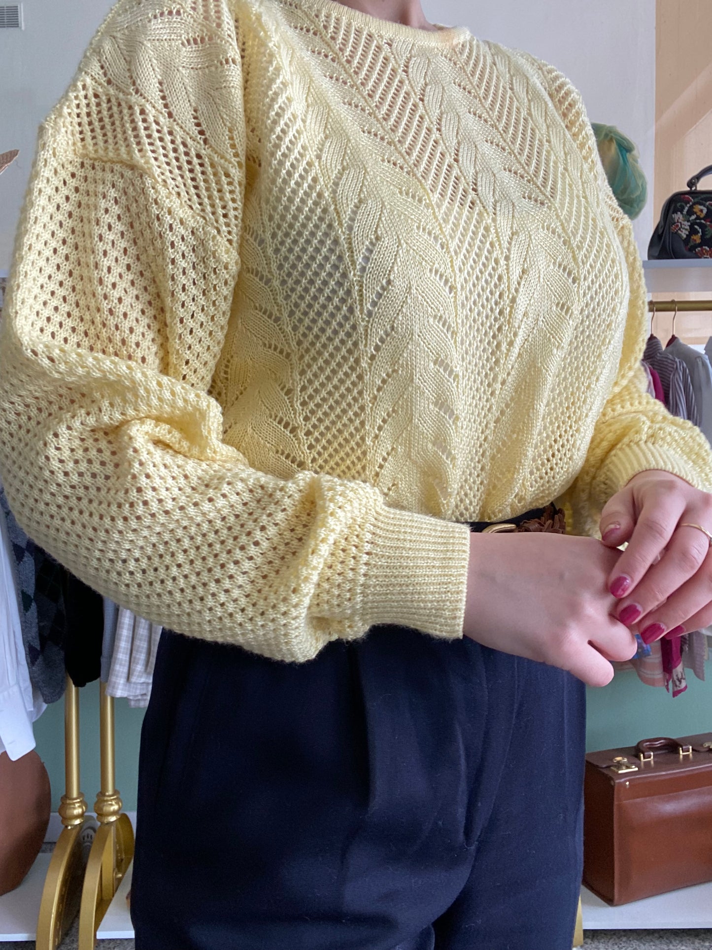 Blusa giallo pastello - TG. da 40 a 44