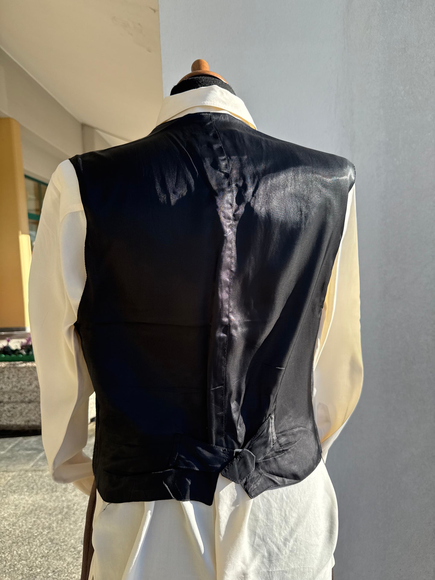 Gilet antracite gessato - TG. 44