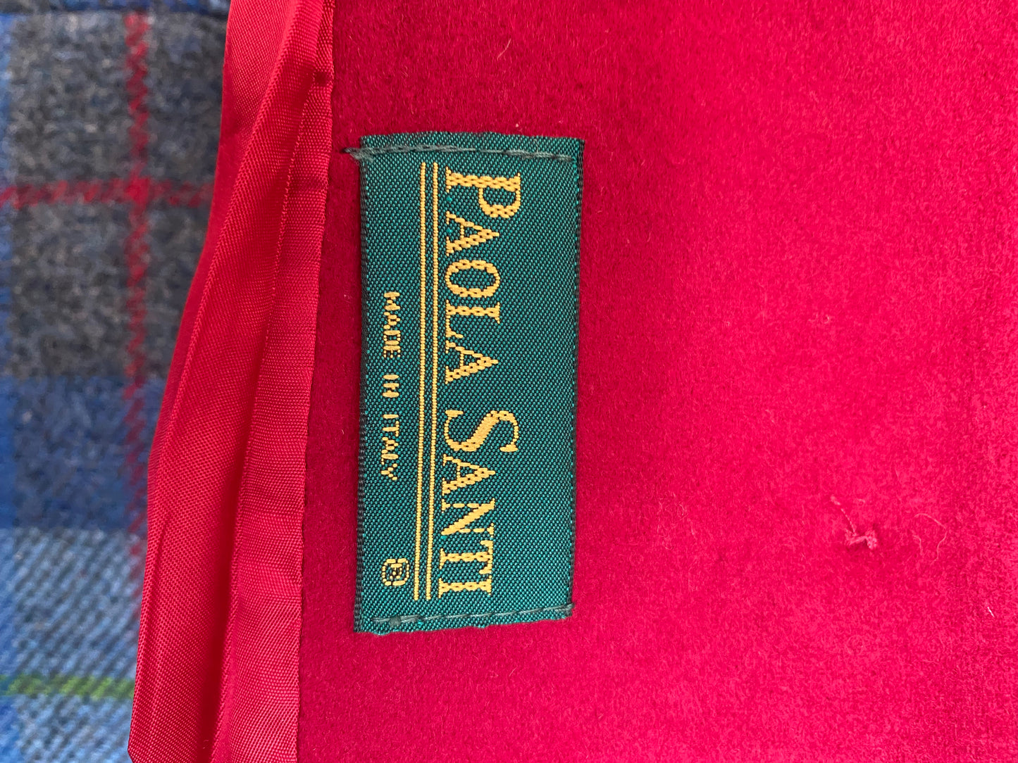 Giacca misti cashmere rosso rubino  - TG. 46