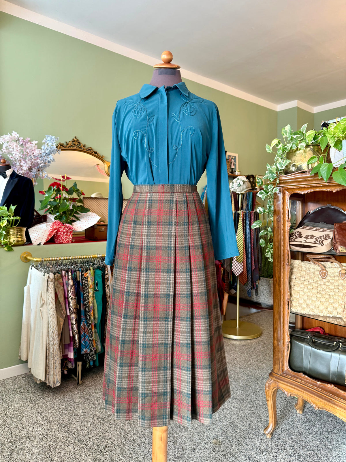Gonna in pura lana tartan - TG. 46