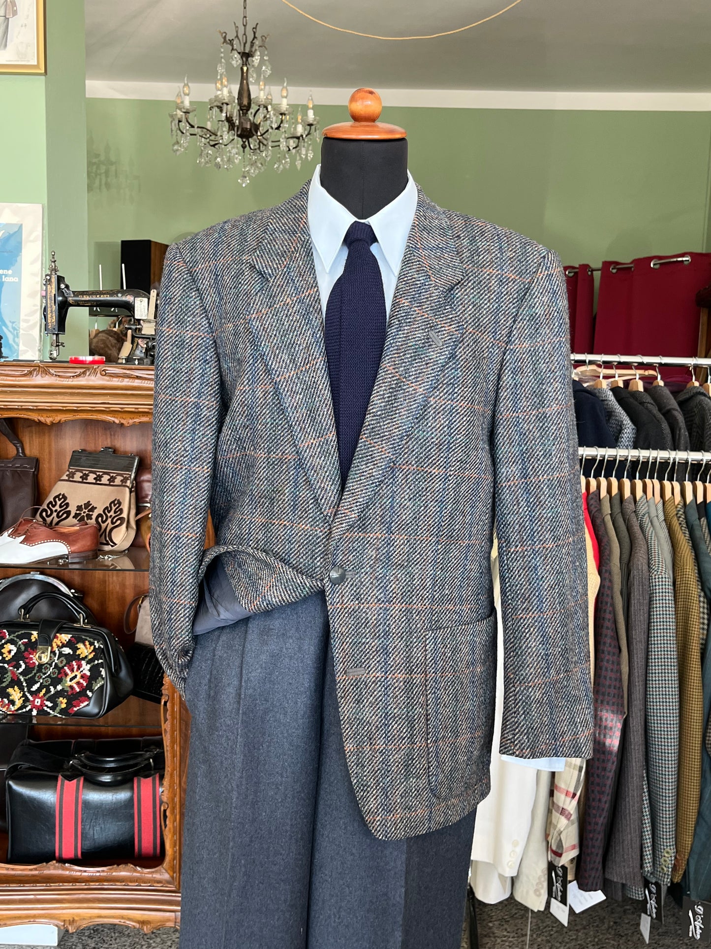 Giacca anni ‘80 tweed tg. 50-52