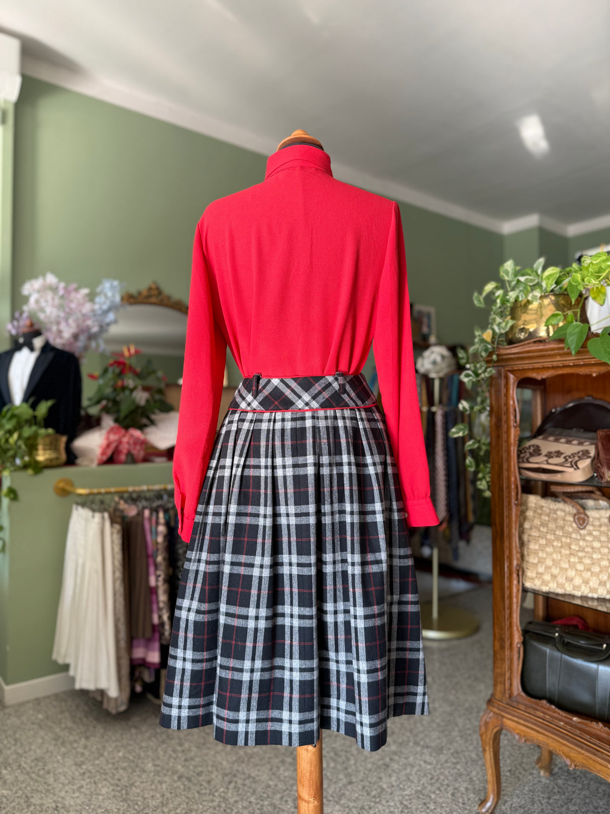Gonna tartan in pura lana - TG. 38/40