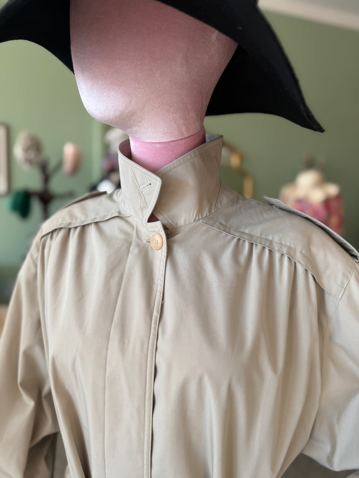Trench anni ‘80 beige con cinturino - TG. 46-48-50