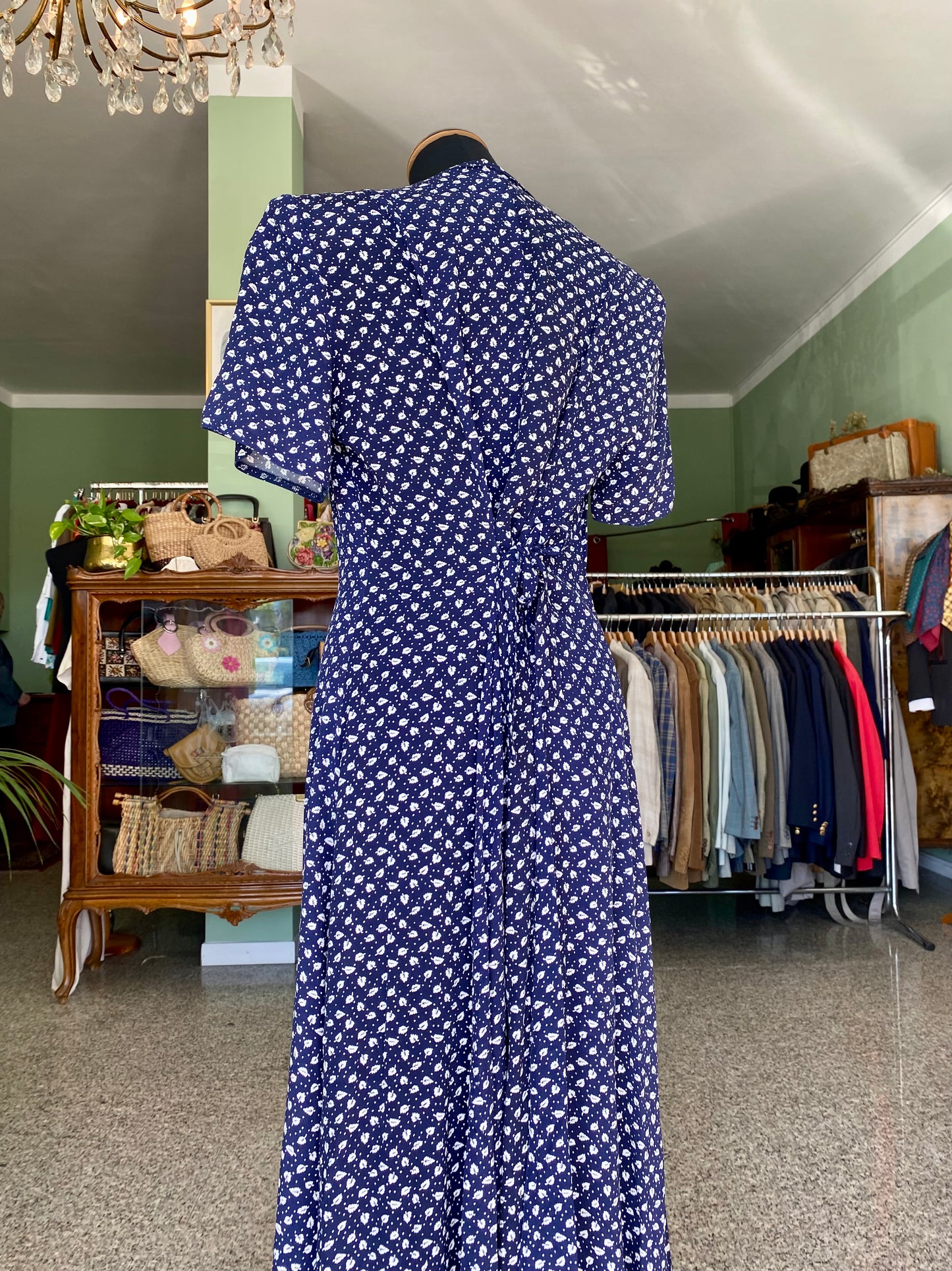 Abito in viscosa con microfantasia - TG. 46