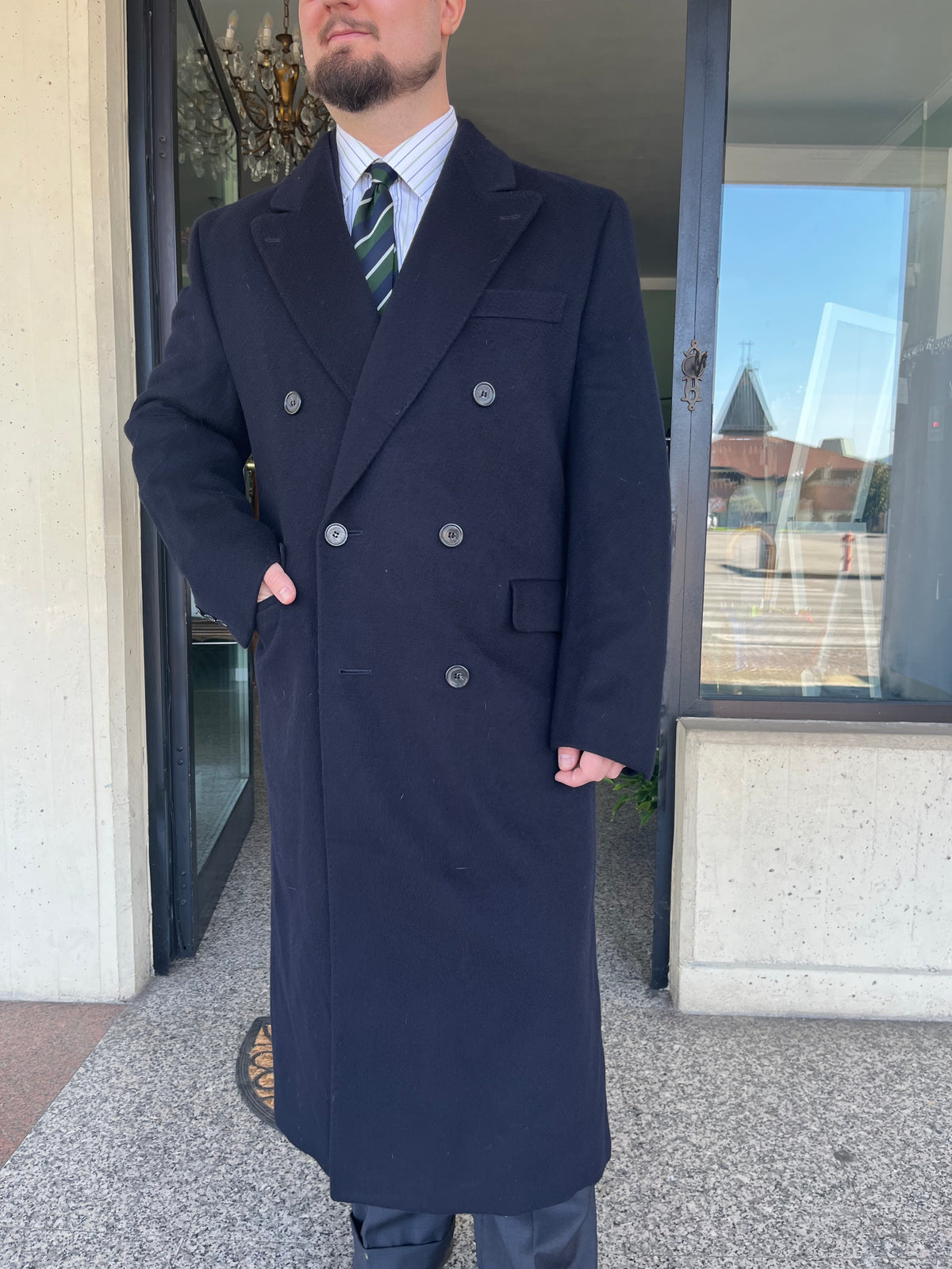 Cappotto doppiopetto anni ‘80 tg. 50-52