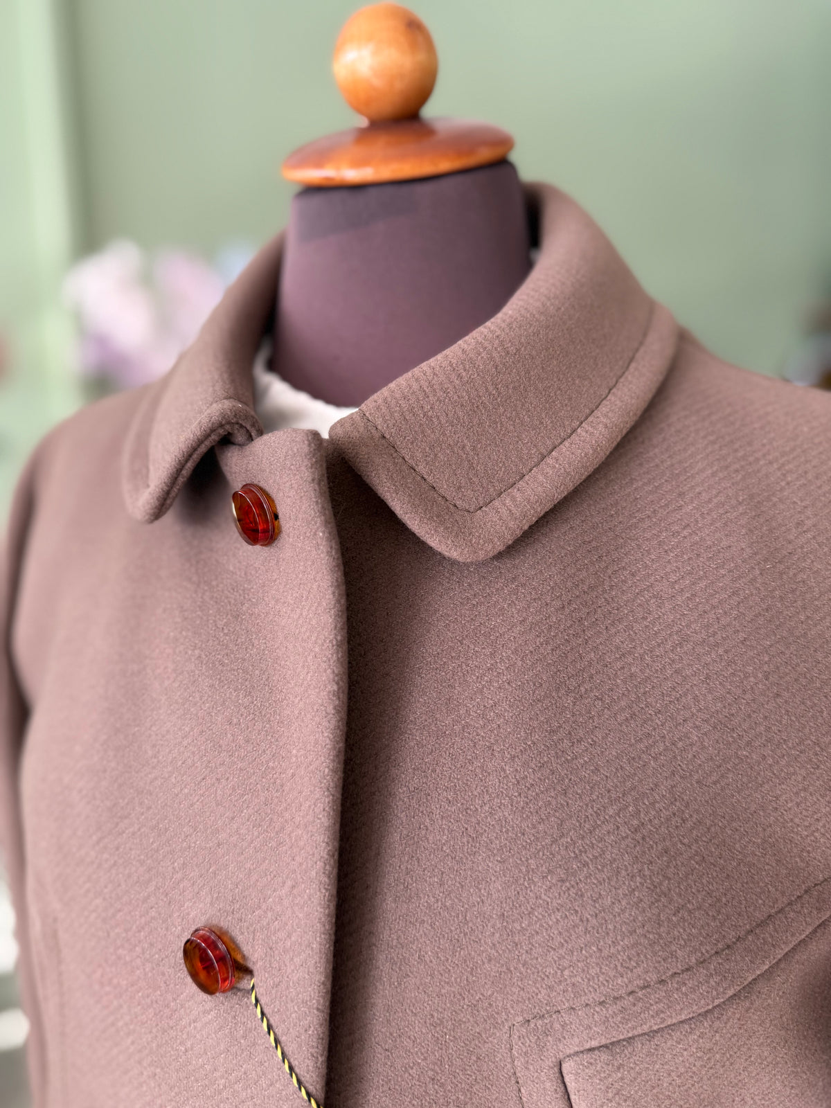 Cappotto anni ‘60 NOS tortora - TG. 40/42