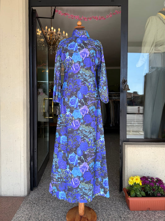 Maxi dress anni ‘70 con rose - TG. 40/42