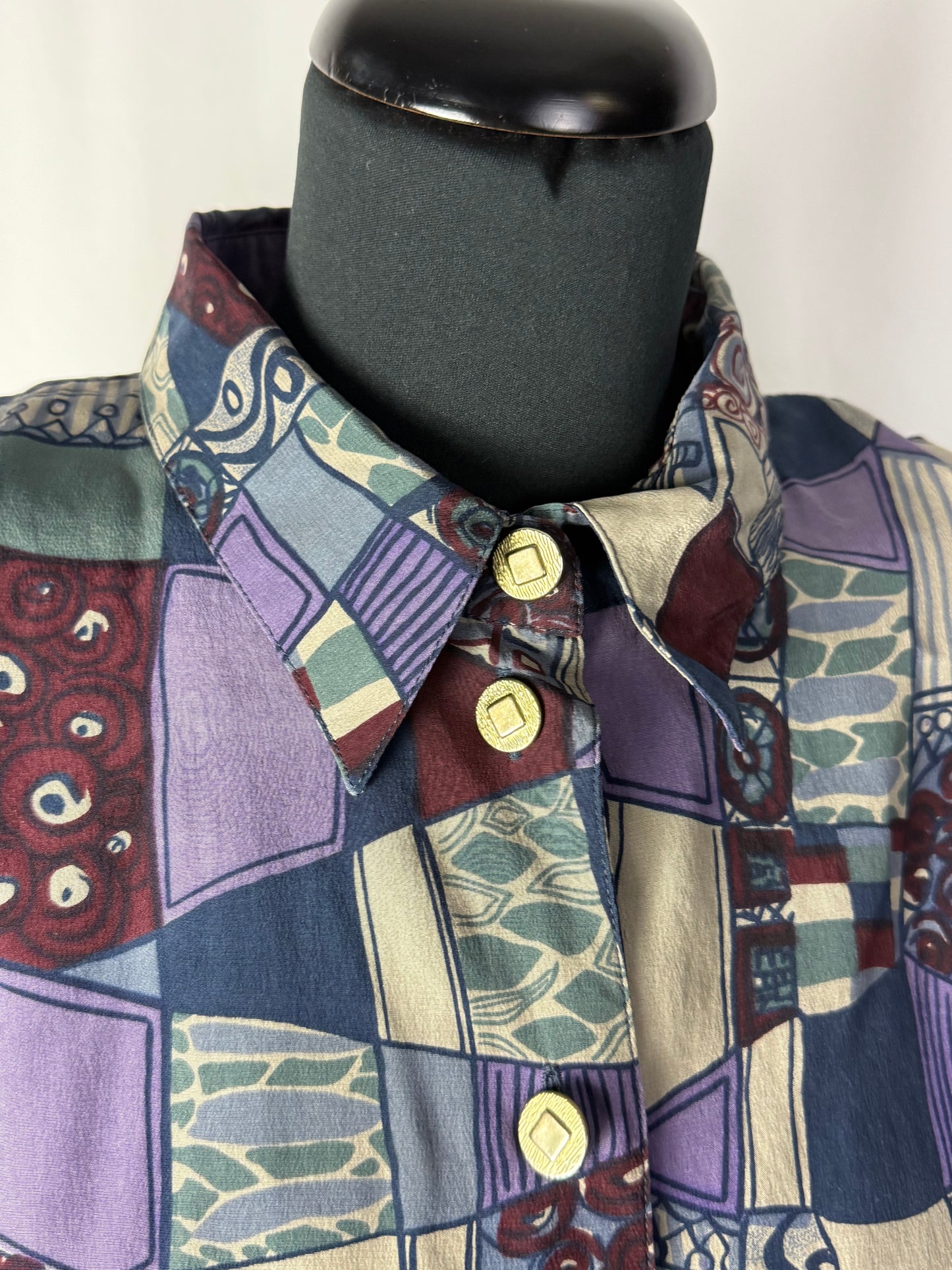 Abito anni ‘80 in pura seta - TG. 50