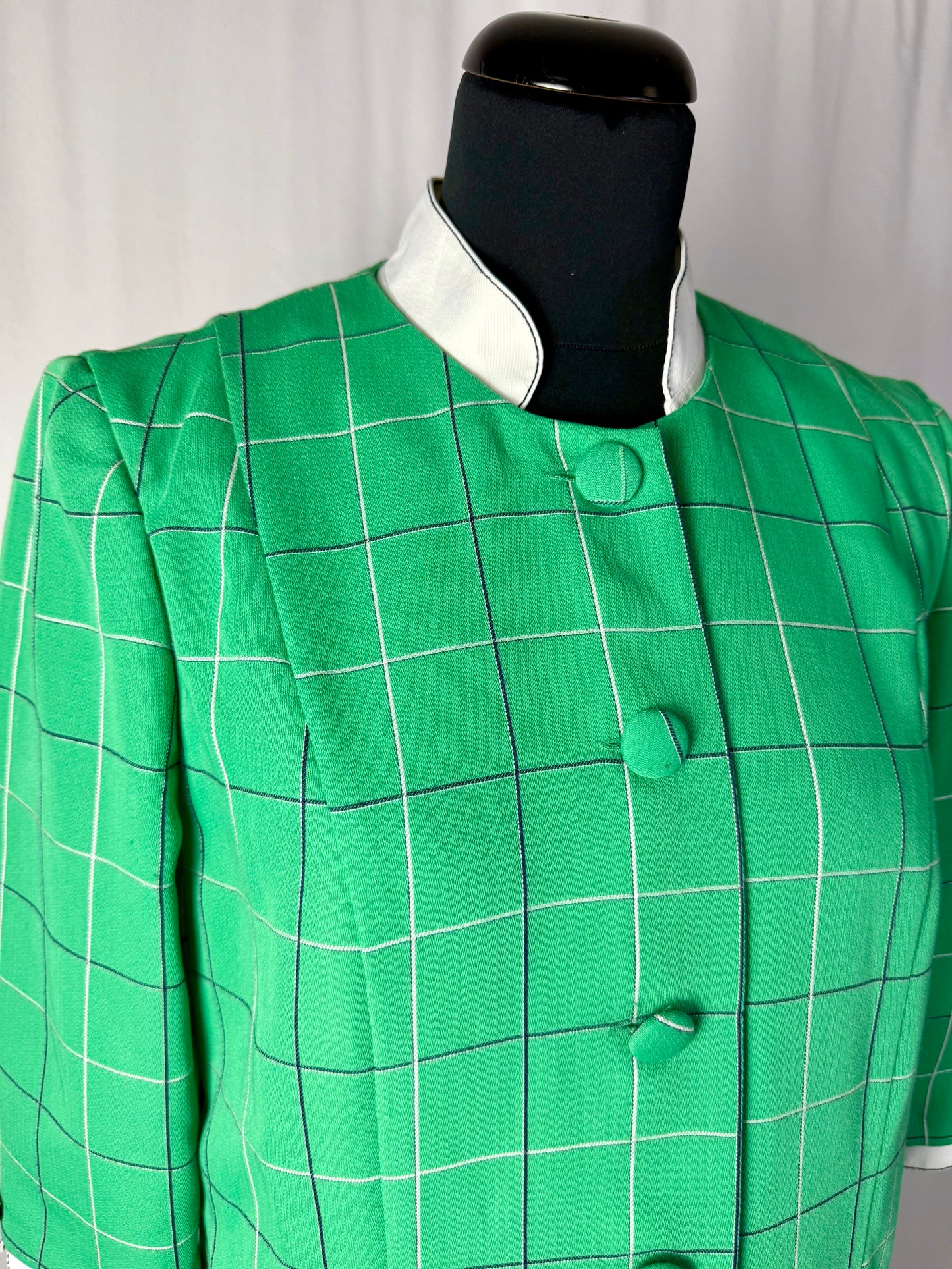 Abito in fresco lana con fantasia a quadri - TG. 42 circa