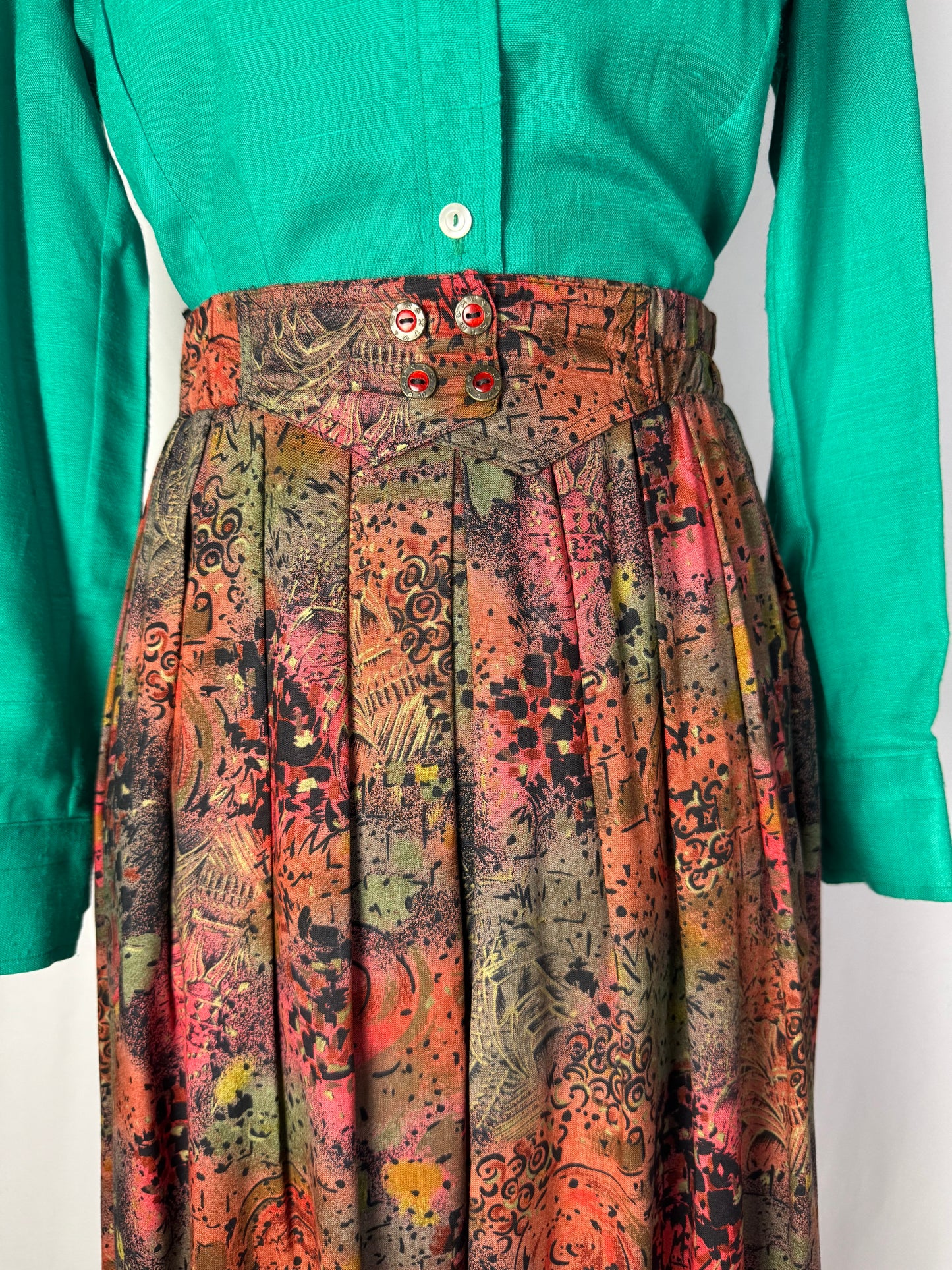 Gonna anni ‘80 a pieghe - TG. 46