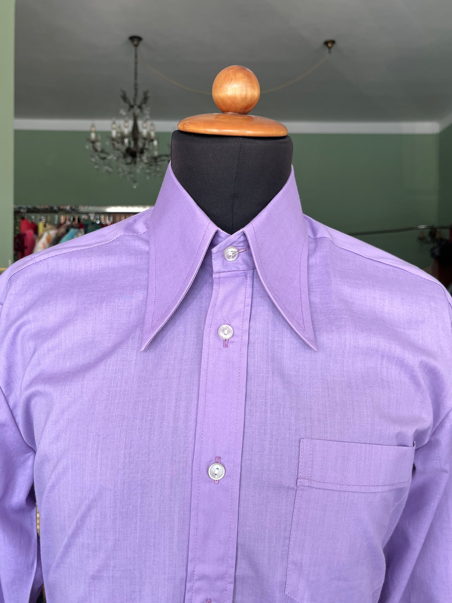 Camicia anni ‘70 viola NOS