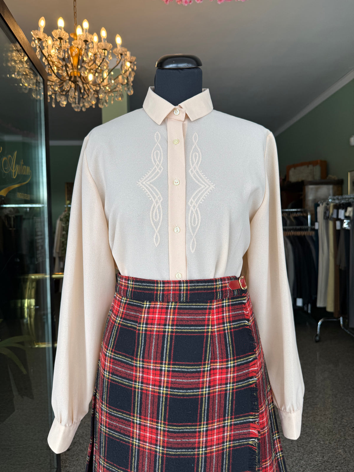 Camicia biscotto in crepe - TG. 44