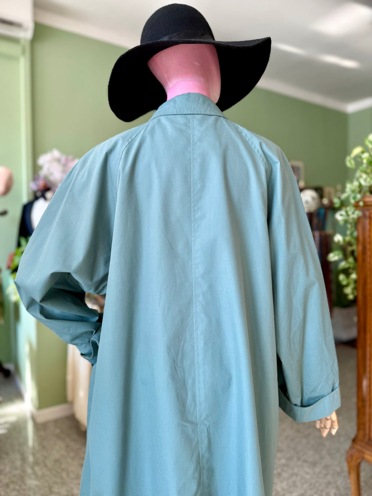 Trench anni ‘80 azzurro polvere - TG.