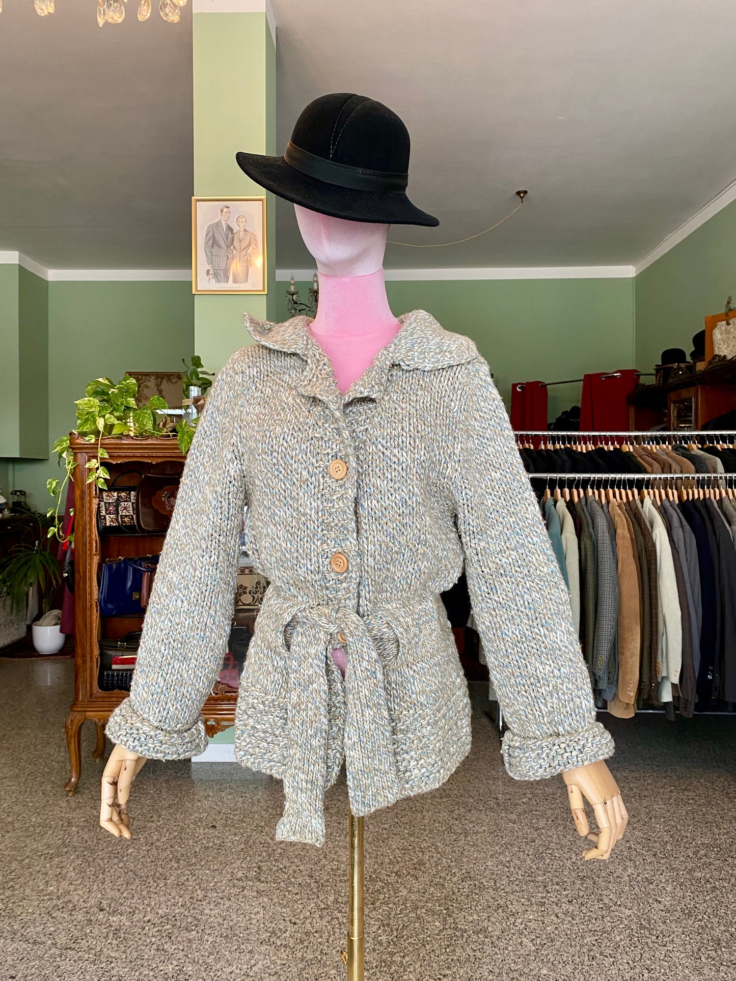 Cardigan in lana mélange - TG. 42/44