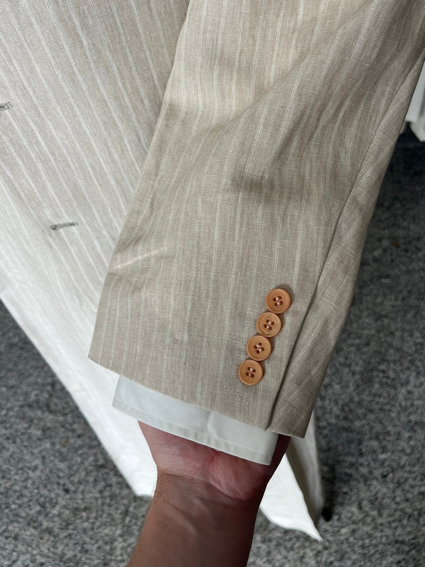 Completo in lino anni '90 tg. 60-62