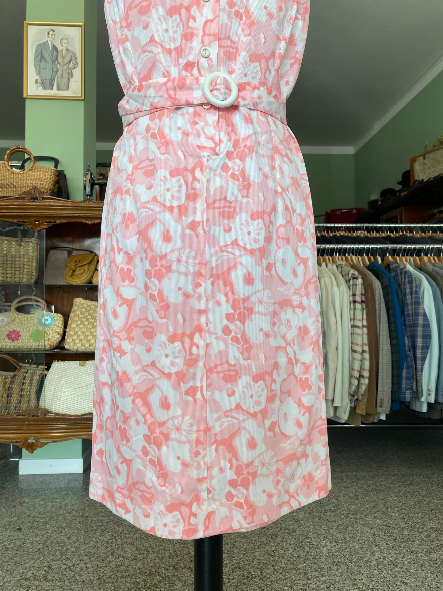 Abito anni ‘60 bon ton in misto cotone - TG. 40