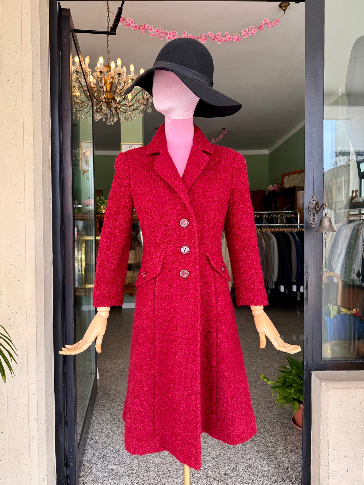 Cappotto sartoriale in bouclé di lana - TG. 40