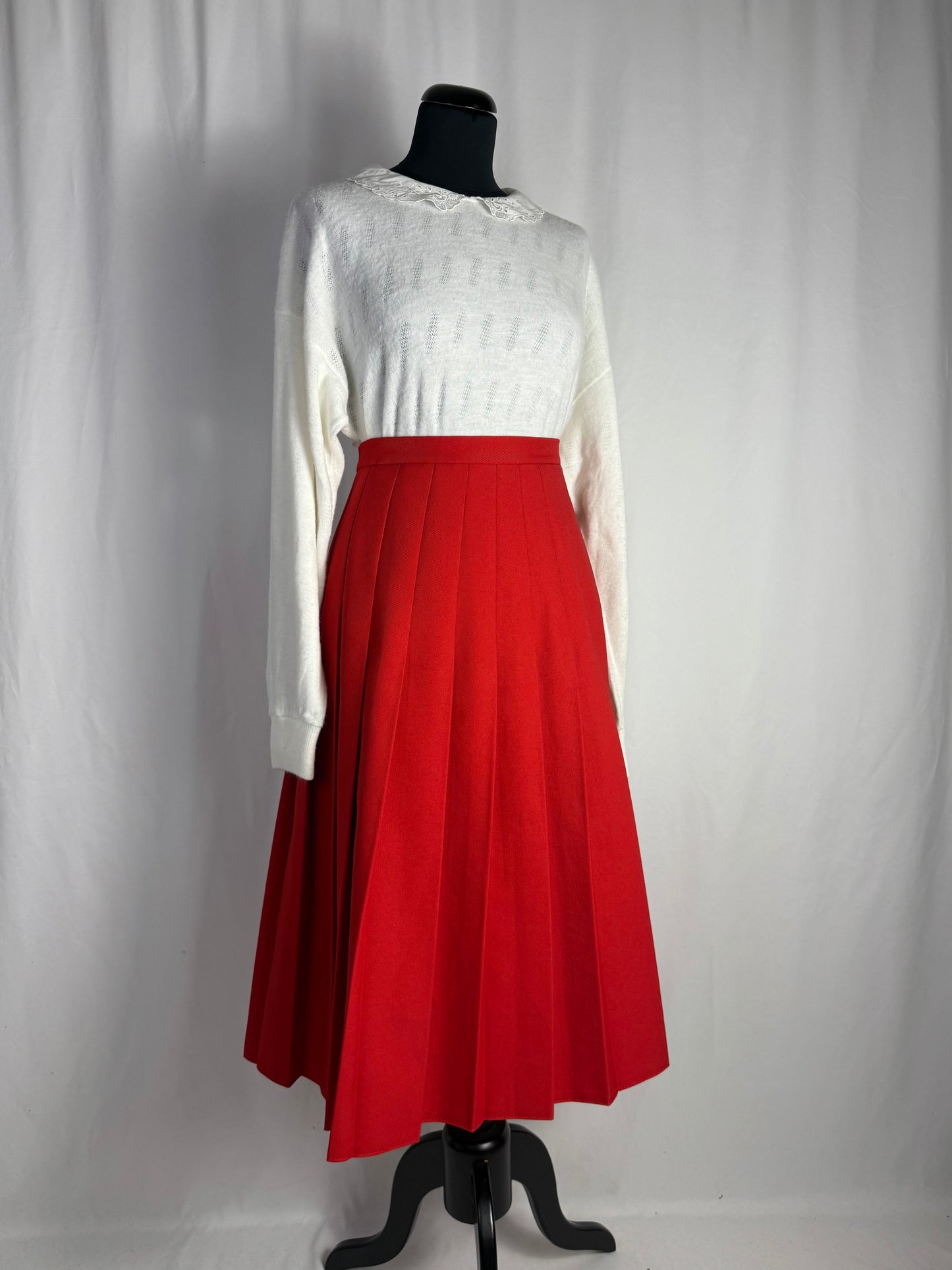 Gonna rossa plissettata - TG. 40