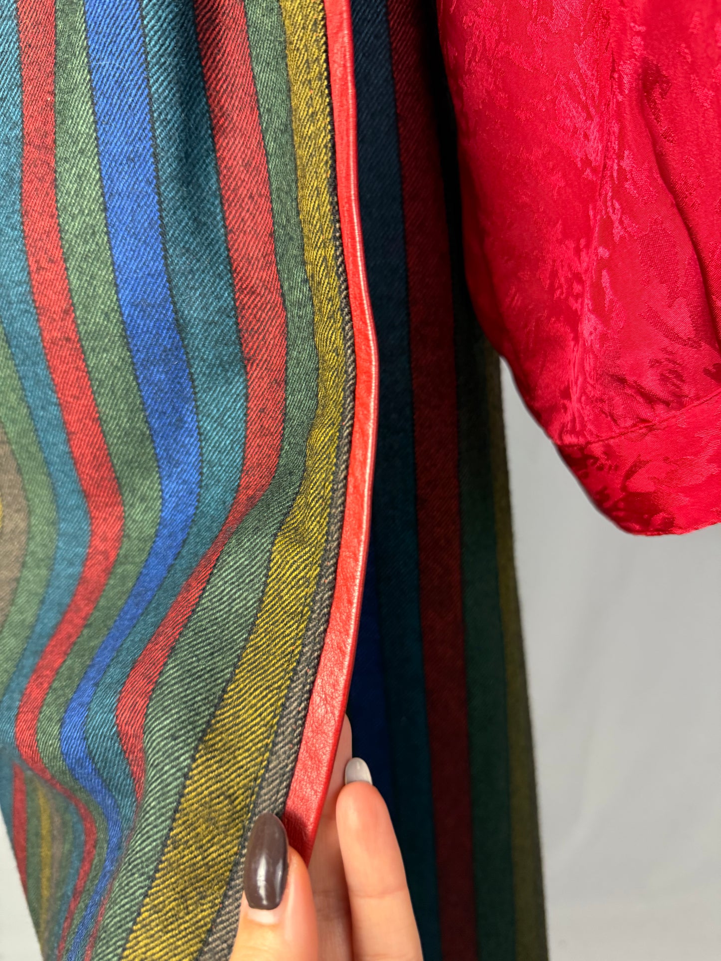 Gonna sartoriale a portafoglio in pura lana - TG. 46