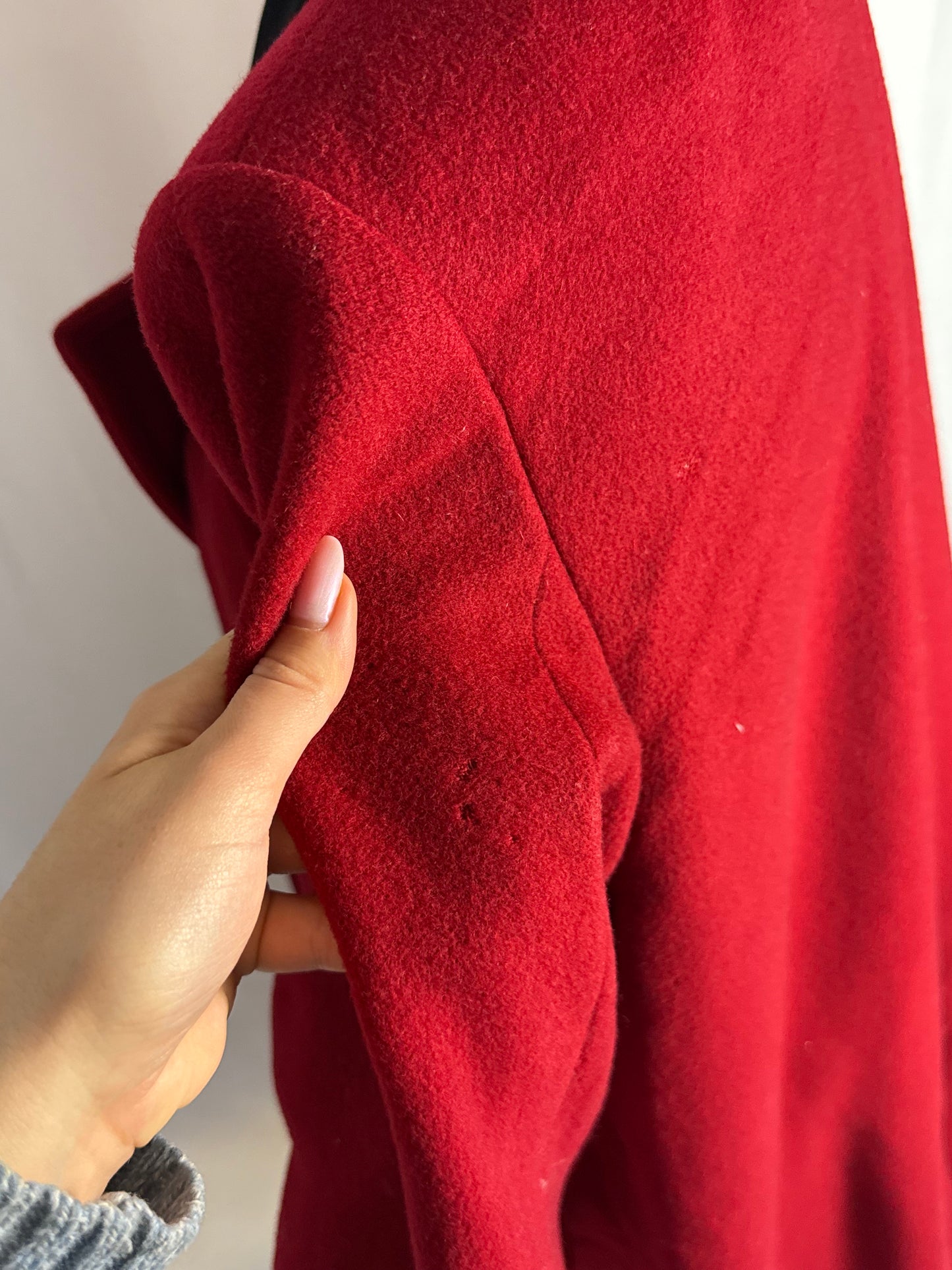Cappotto rosso con profili neri - TG. 48/50