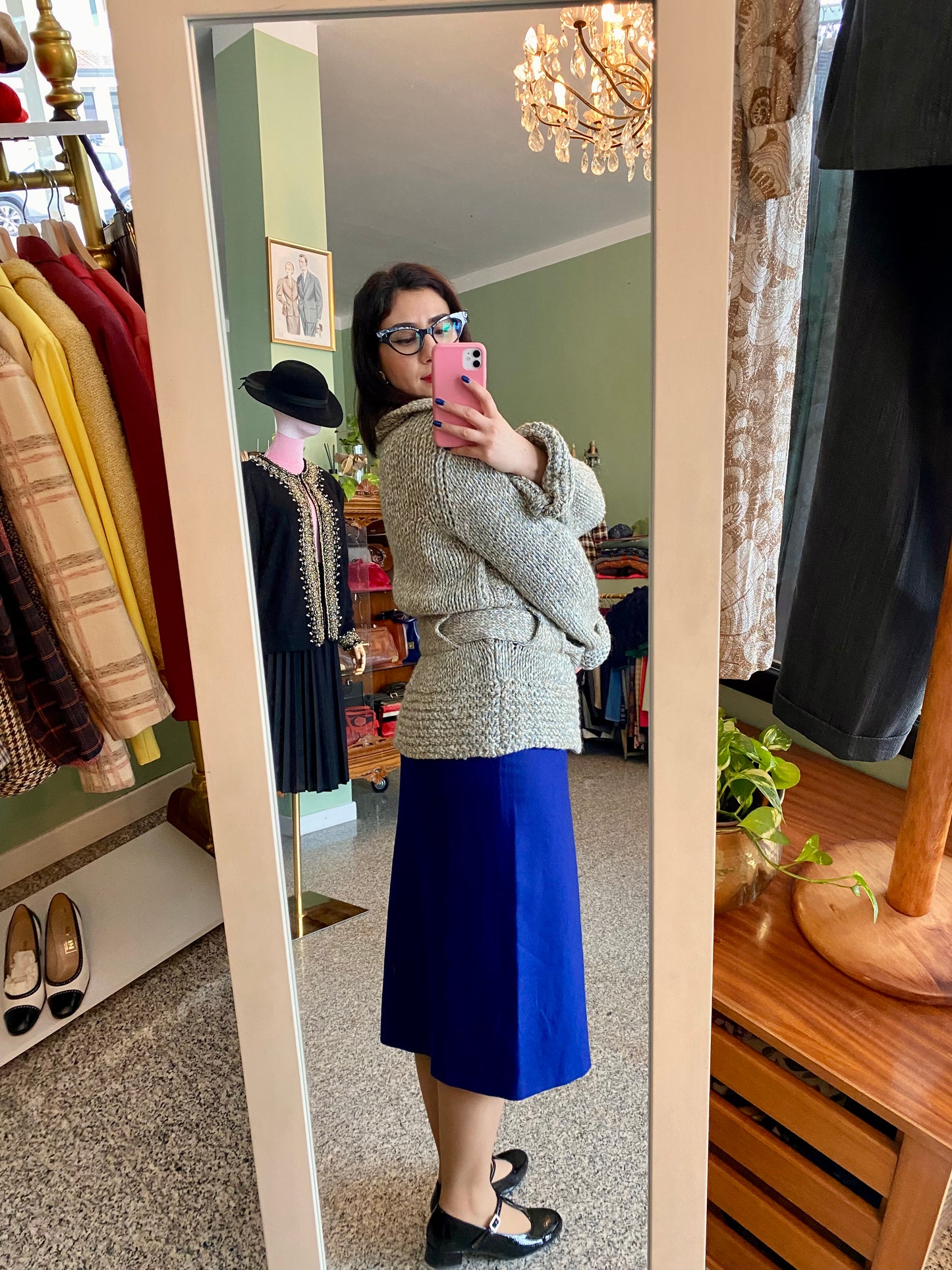 Cardigan in lana mélange - TG. 42/44