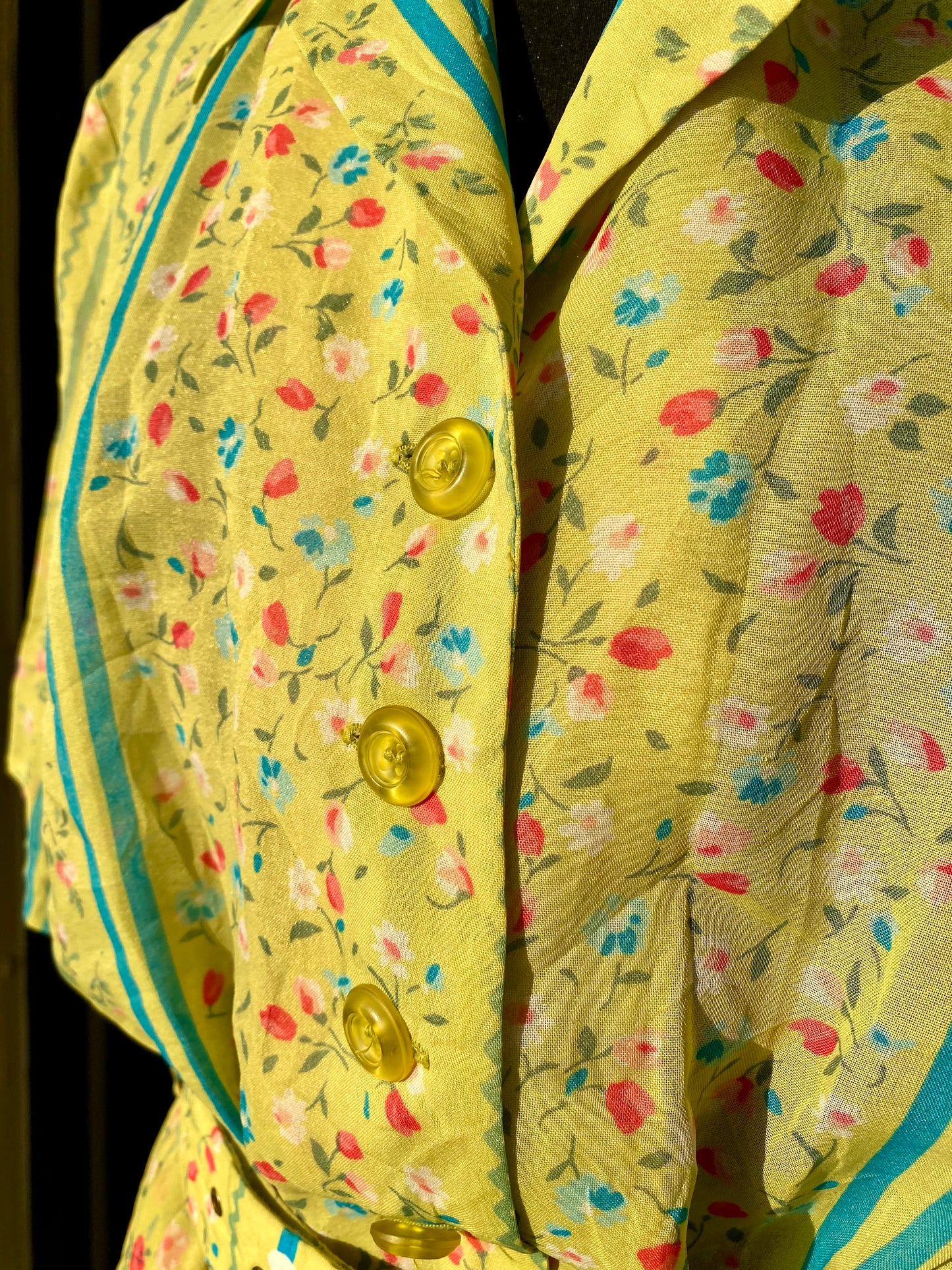 Abito anni ‘70 verde prato - TG. 44 circa