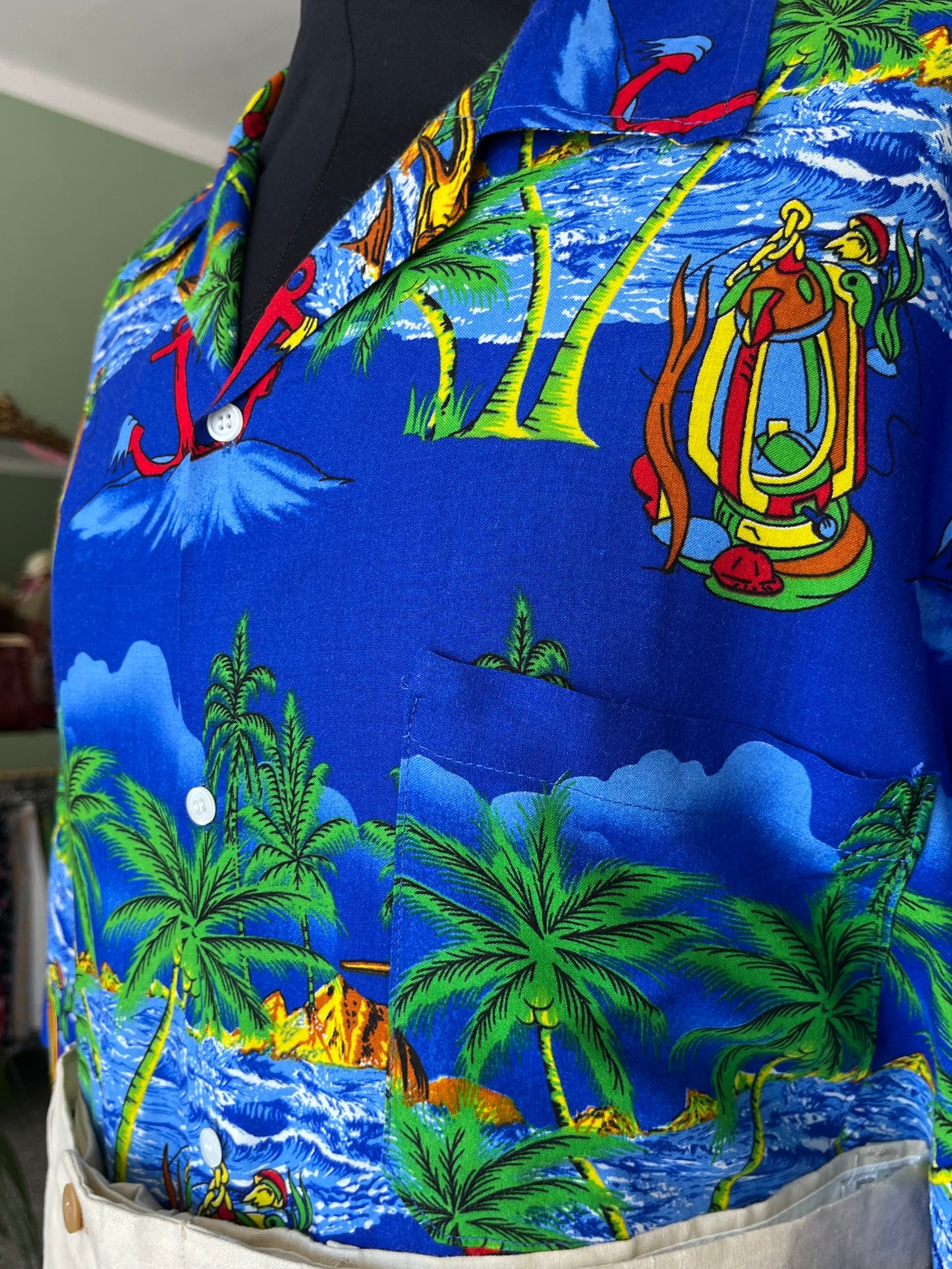 Camicia Hawaii a  maniche corte tg. L-XL