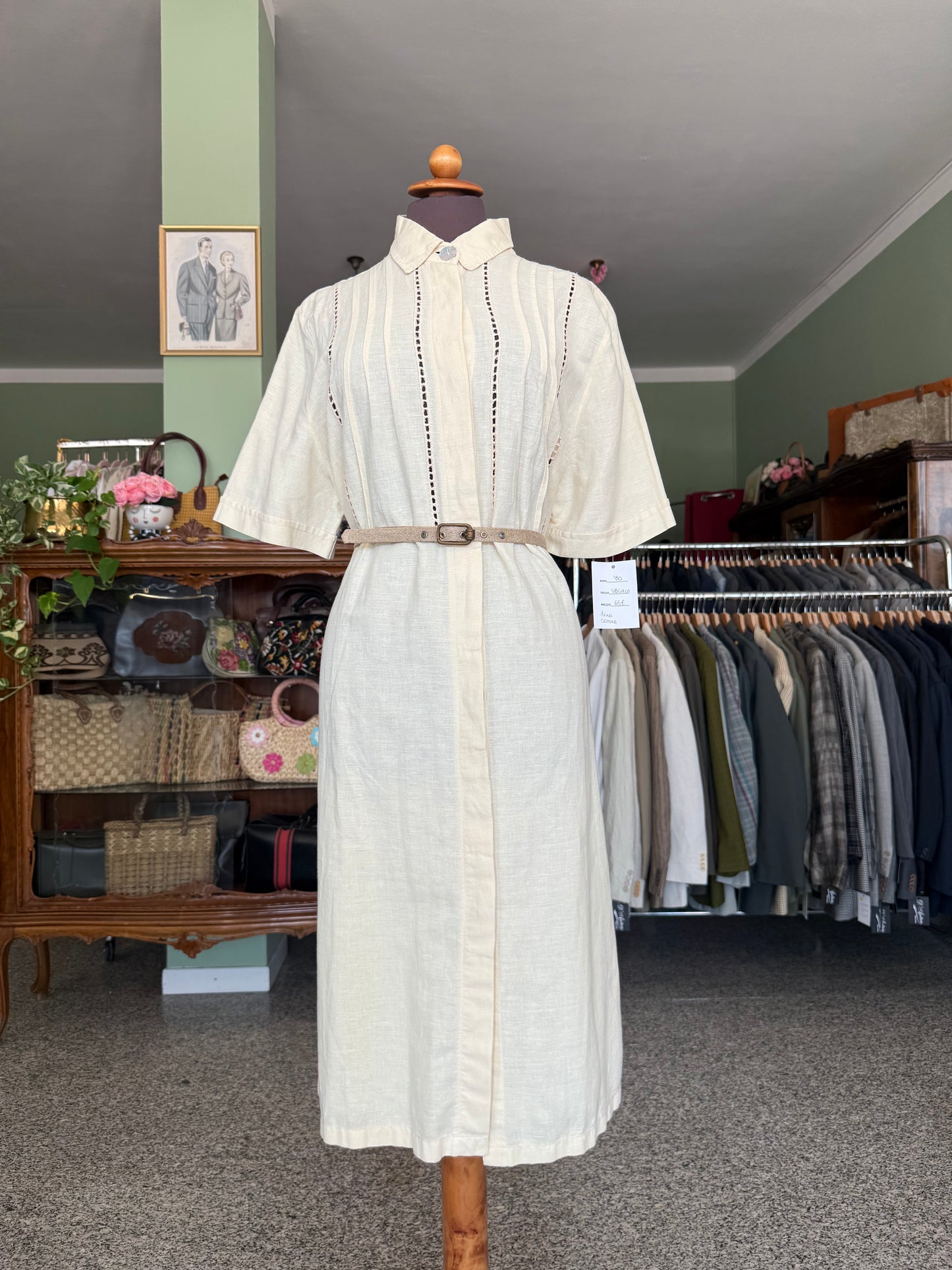 Abito lino cotone - TG. 50