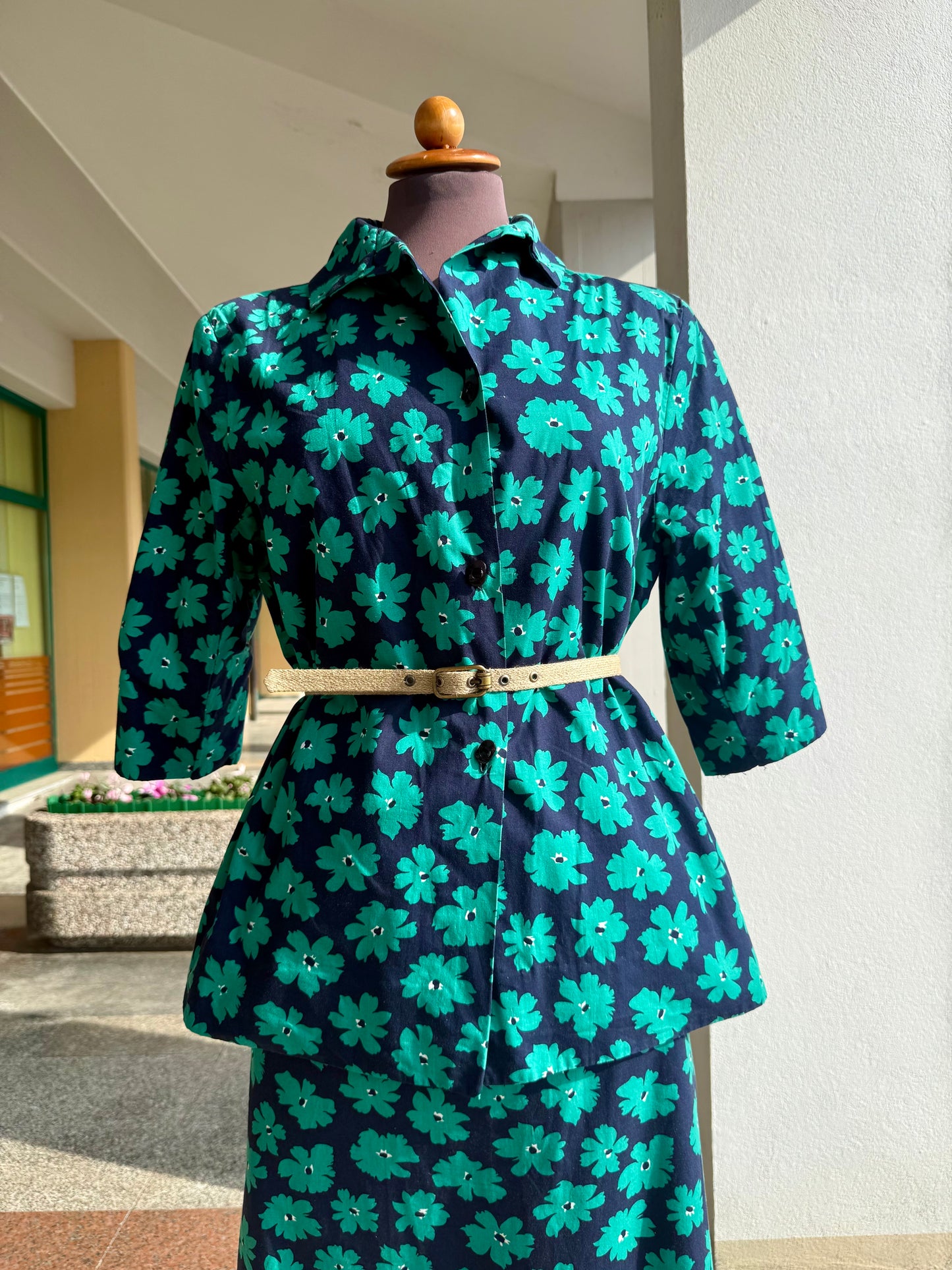 Tailleur giacca + gonna stampa floreale - TG. 44