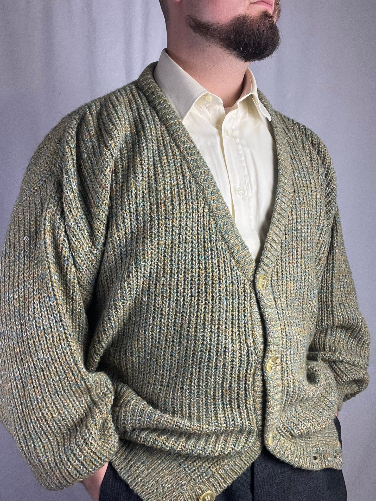 Cardigan anni '80 XXL-3XL