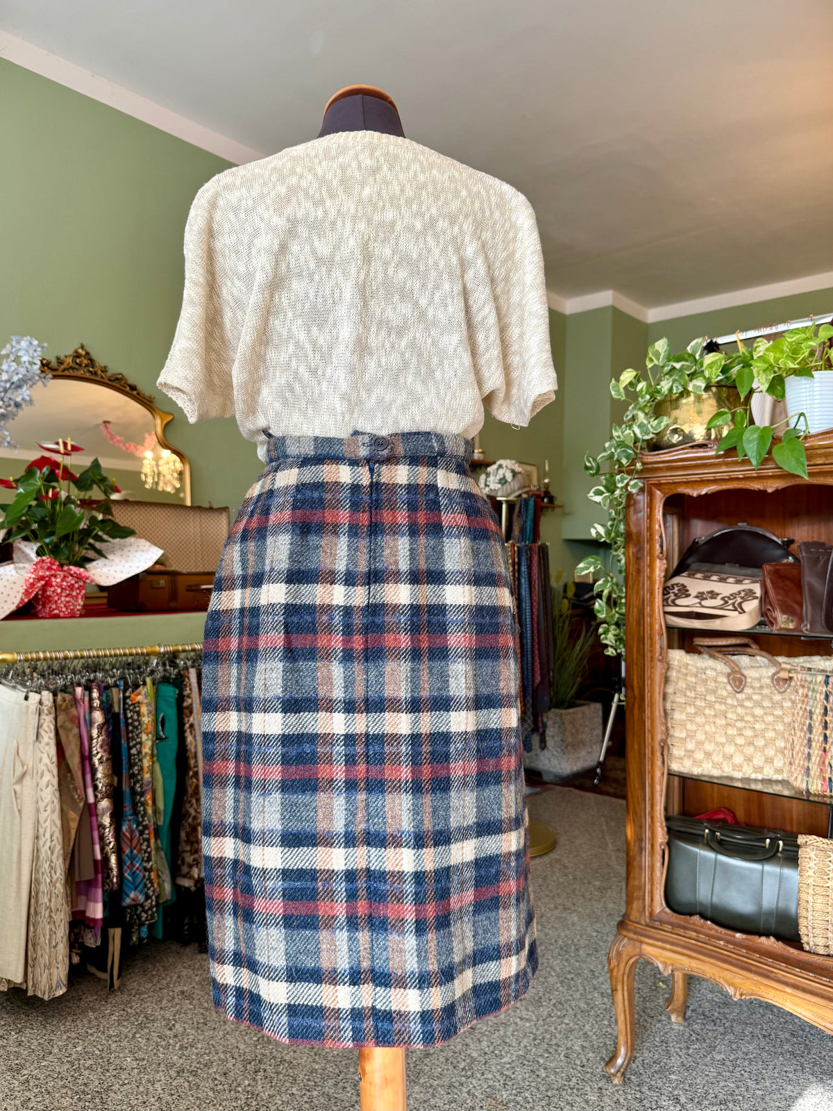 Gonna classica in pura lana tartan - TG. 42/44